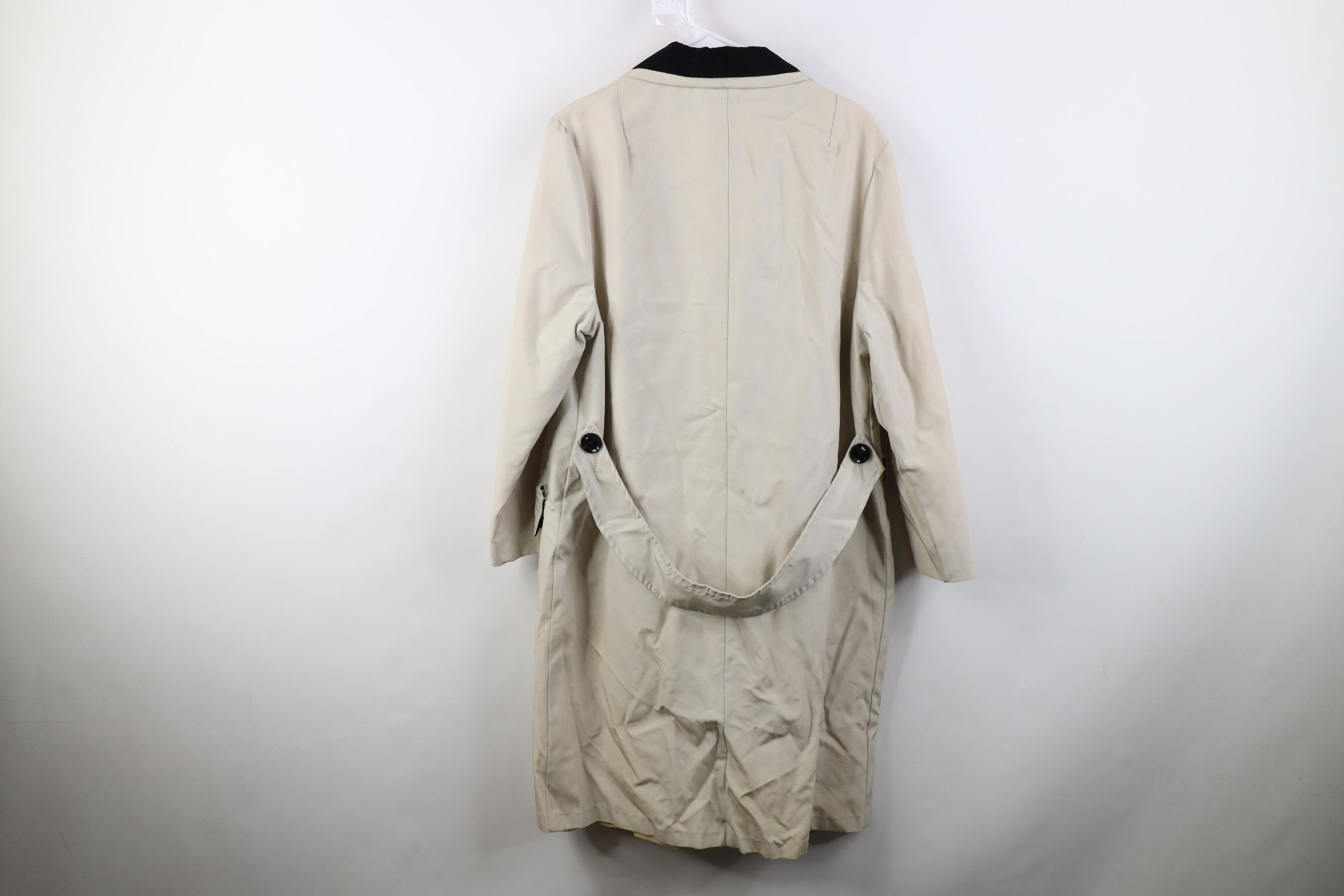 Vintage Vintage 50s Rayon Gabardine Trench Coat Rain Jacket USA Size XL / US 12-14 / IT 48-50 - 15 Thumbnail