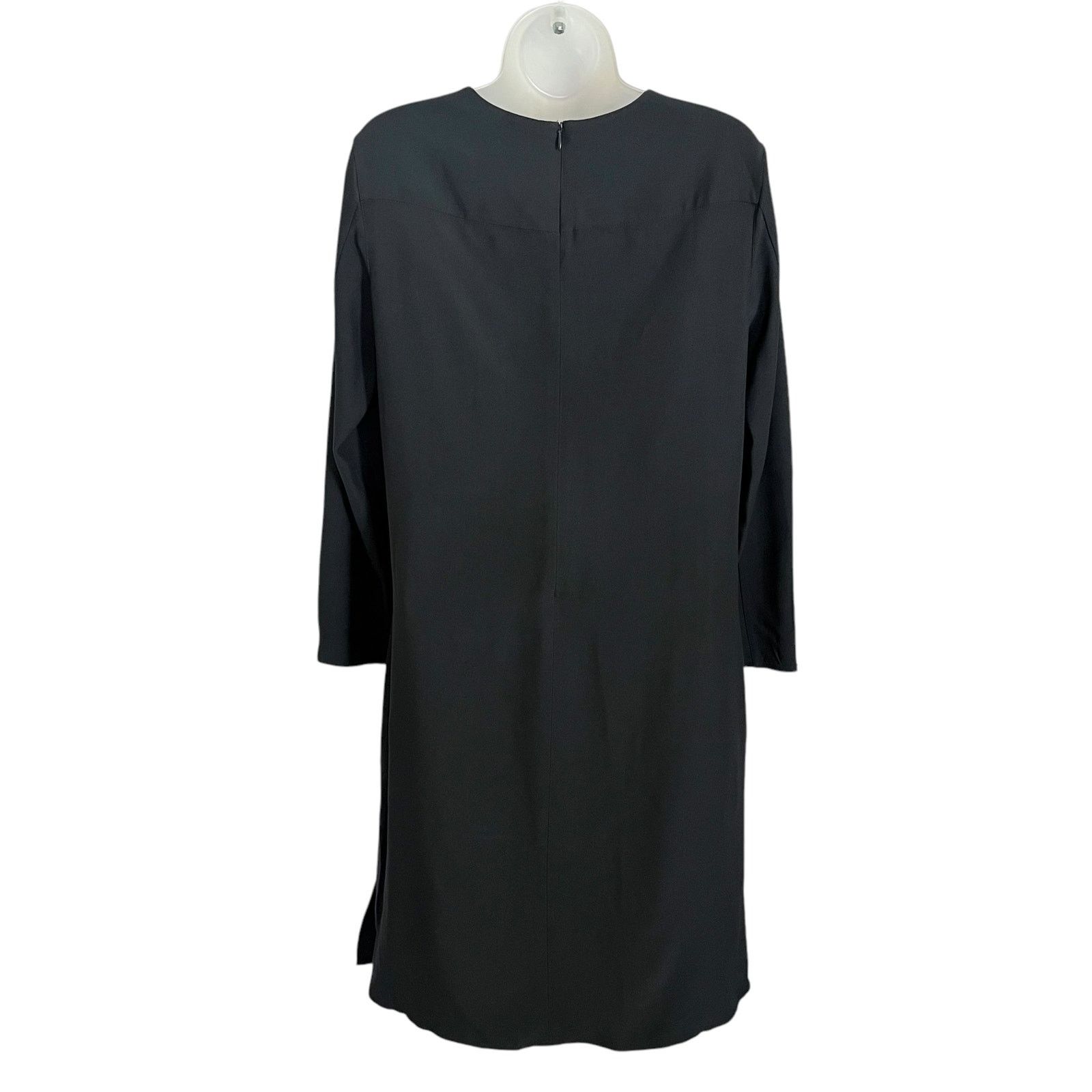Akris Akris Punto Navy Blue Scallop Wave Cutout Shift Dress Size M / US 6-8 / IT 42-44 - 8 Thumbnail