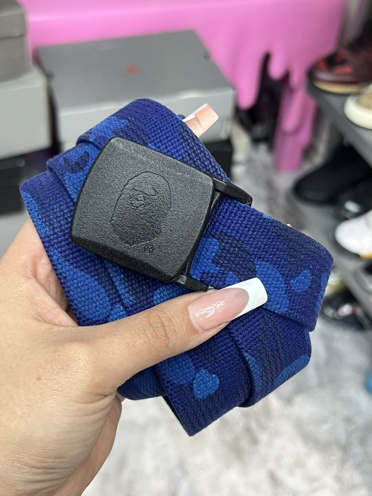 Bape Bape Blue Camo Belt Size ONE SIZE - 1 Thumbnail