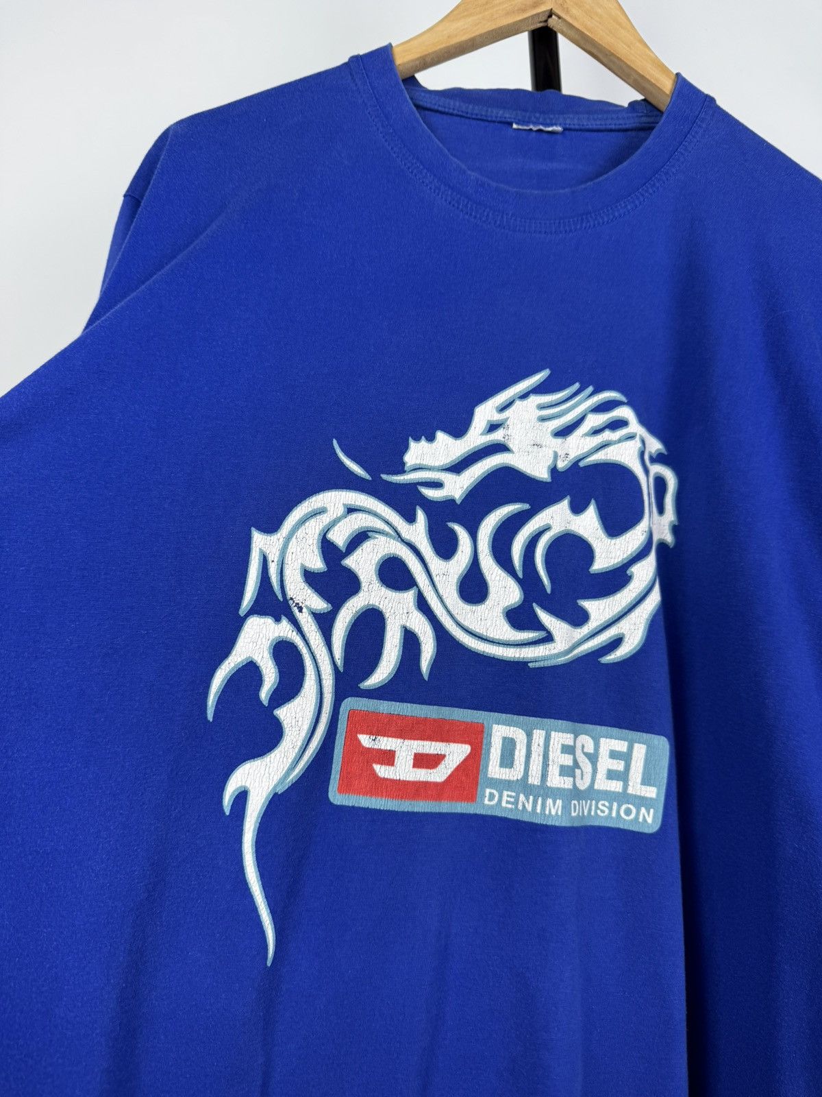 Diesel × Vintage Vintage Diesel T Shirt Tee Big Logo Crazy y2k 90s crazy Size US XL / EU 56 / 4 - 2 Thumbnail