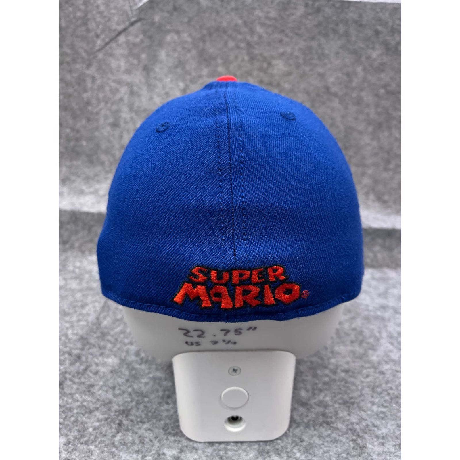 Vintage Bioworld Nintendo Super Marios Hat Cap Fitted Adult One Size Blue Acrylic Spandex Stretch Twill Baseball Cap Mens 90s Video Game Classic Theme cap Size ONE SIZE - 7 Thumbnail