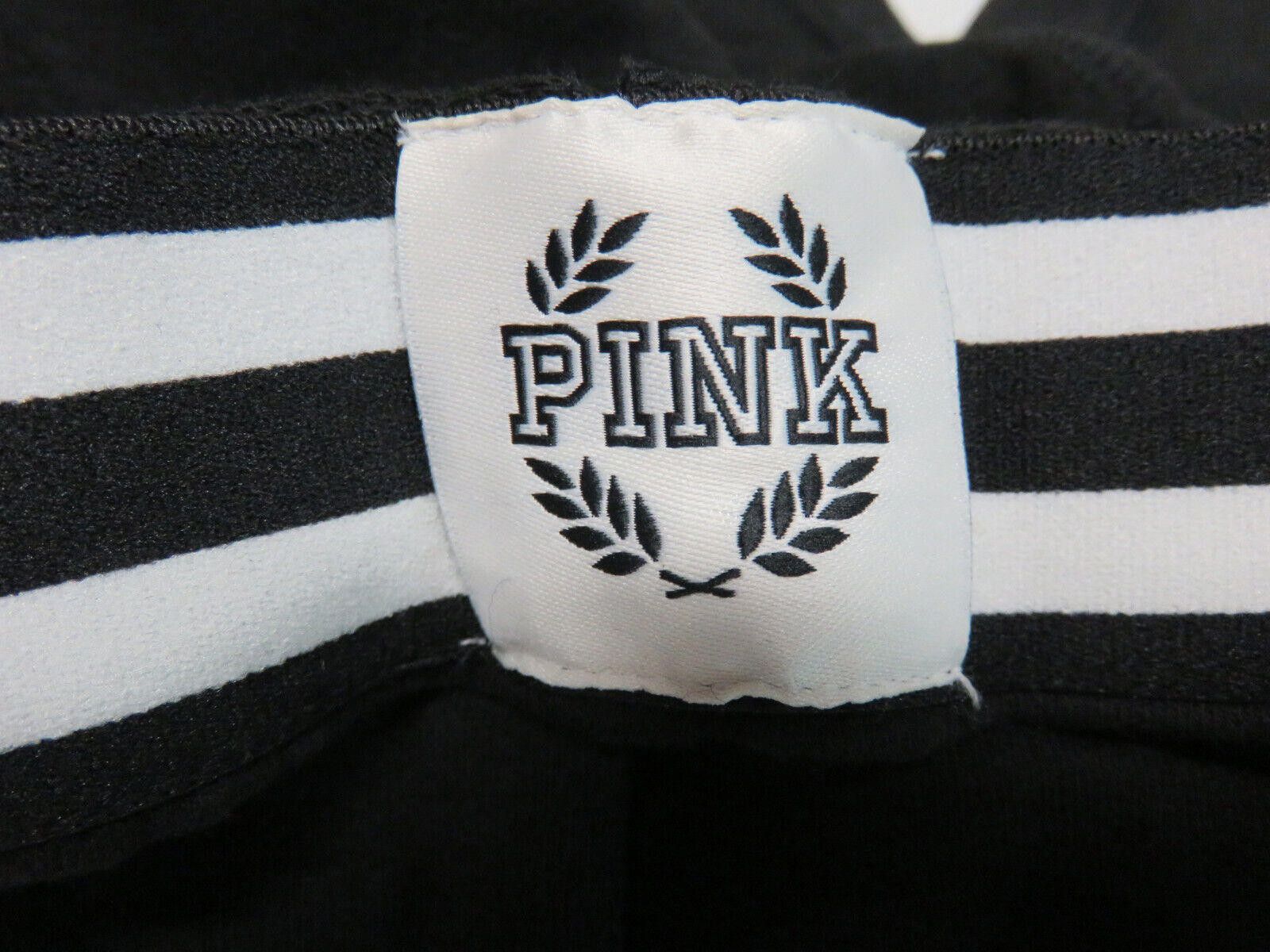 Designer Victoria's Secret PINK Women's Sweatpants Black Medium NEW Size 32" / US 10 / IT 46 - 2 Thumbnail