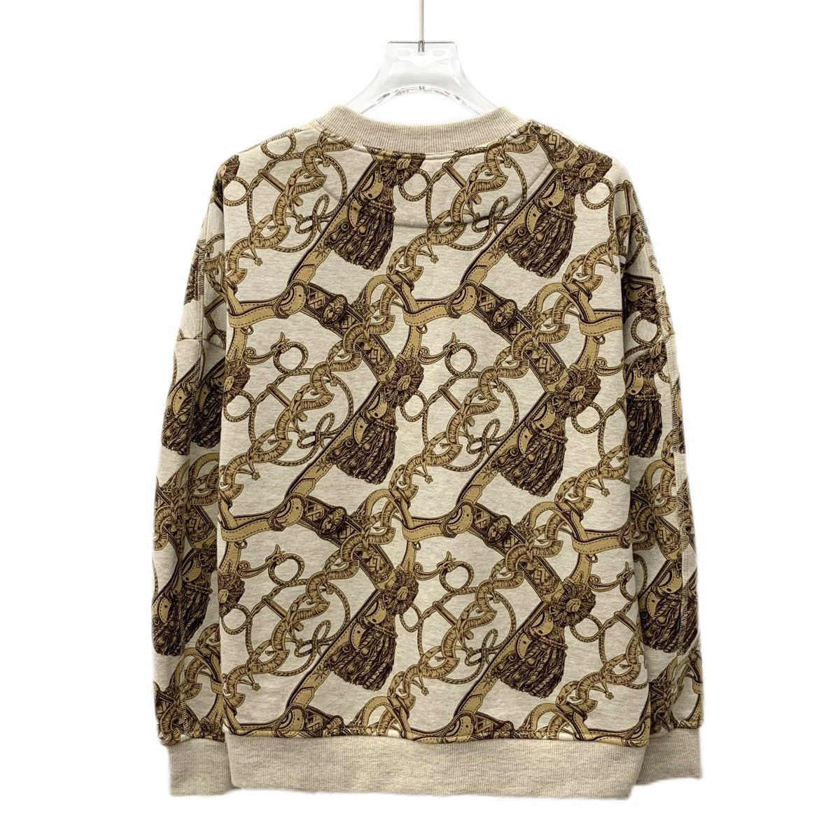 Hermes Hermes Yellow Chain Intarsia Long Sleeve Knit Pullover K26WX Size XXS / US 00 / IT 34 - 2 Thumbnail