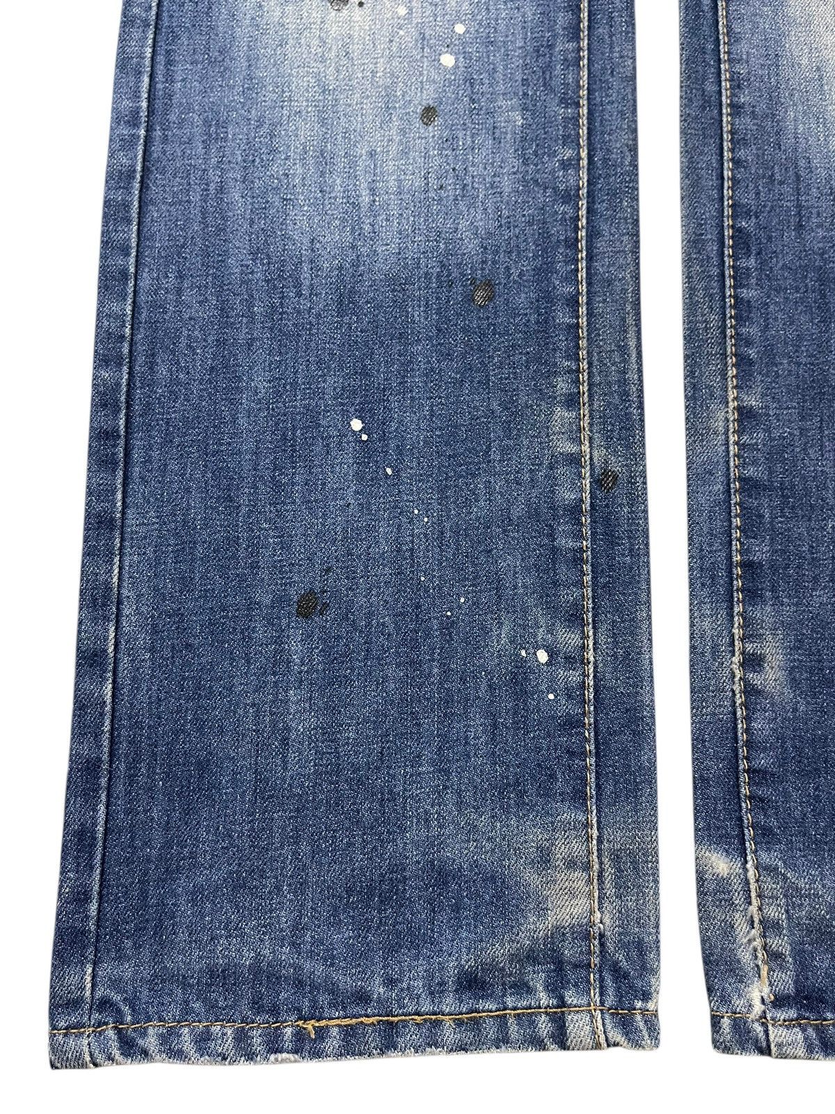 14th Addiction Vintage Japanese Brand Patches Distress Paint Splatter Jeans Size US 31 - 7 Thumbnail
