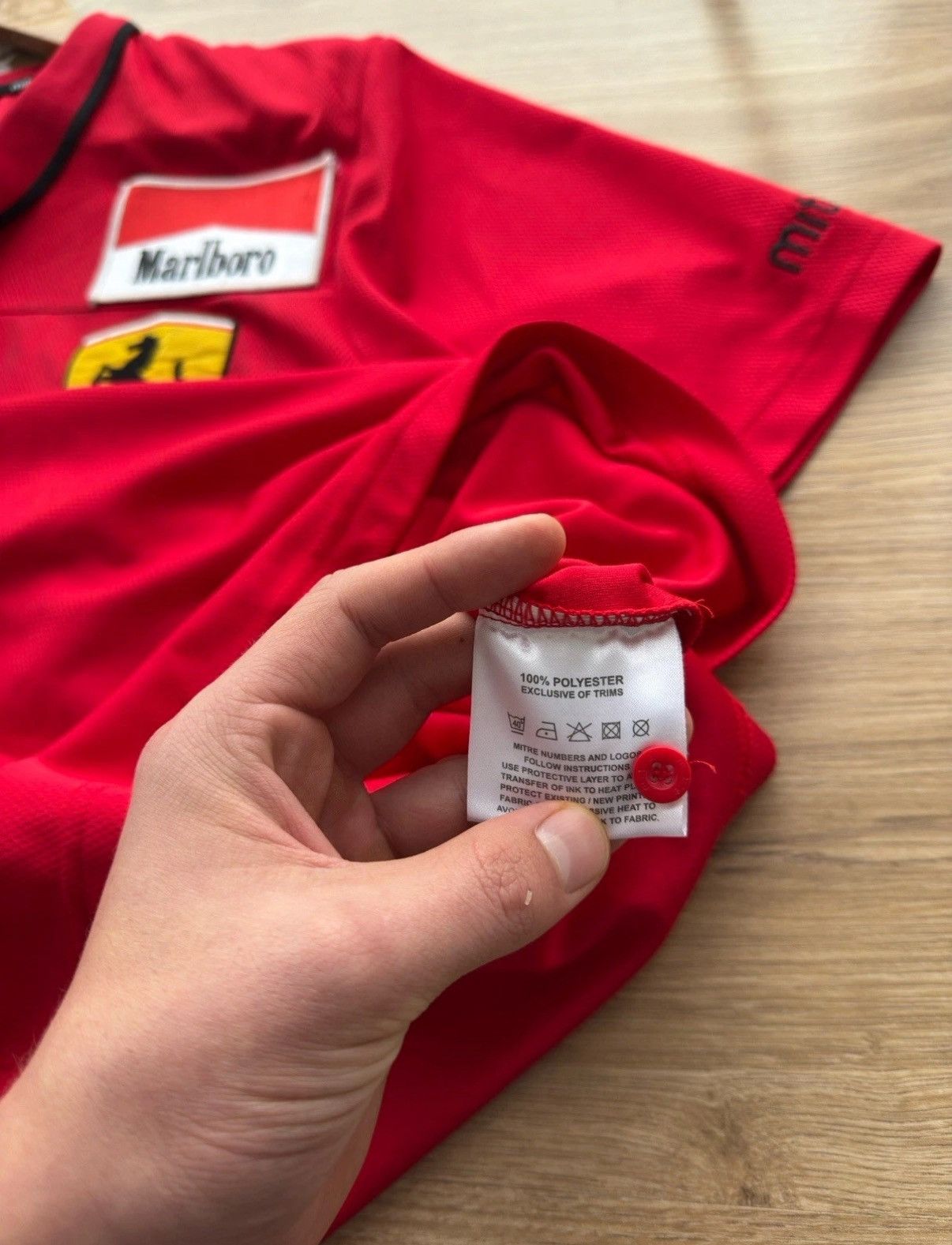 Ferrari Vintage Ferrari Marlboro Racing Jersey Polo Red Mitre Shirt Size US L / EU 52-54 / 3 - 10 Thumbnail