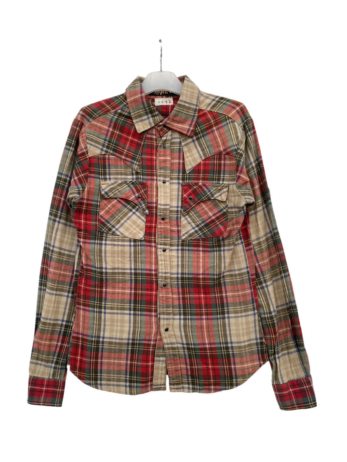 April 77 Vintage April 77 Checkered Western Flannel Shirt Size US S / EU 44-46 / 1 - 1 Thumbnail