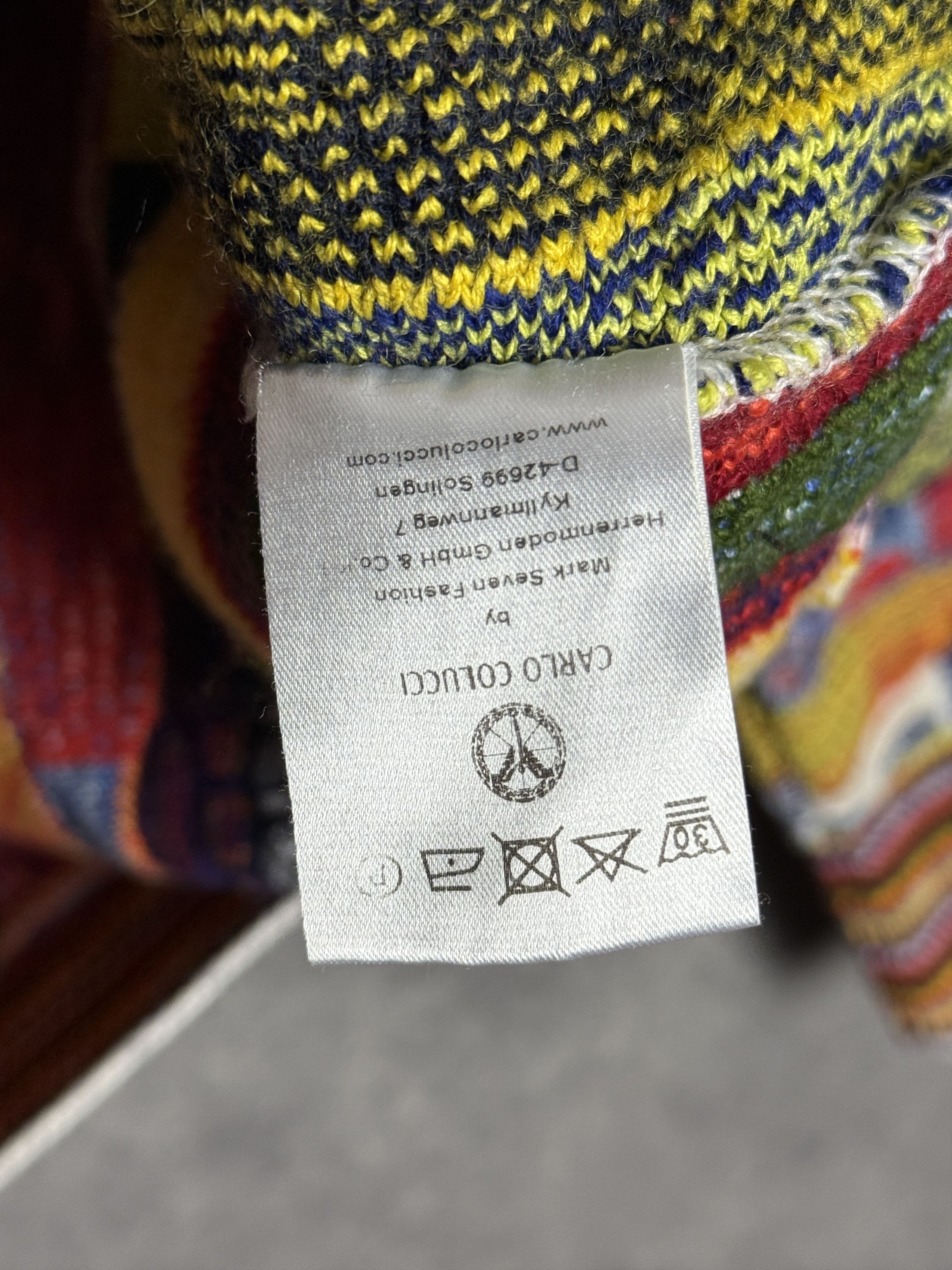 Carlo Colucci Carlo Colucci sweater made in Italy colorful virgin wool Size US XL / EU 56 / 4 - 7 Thumbnail