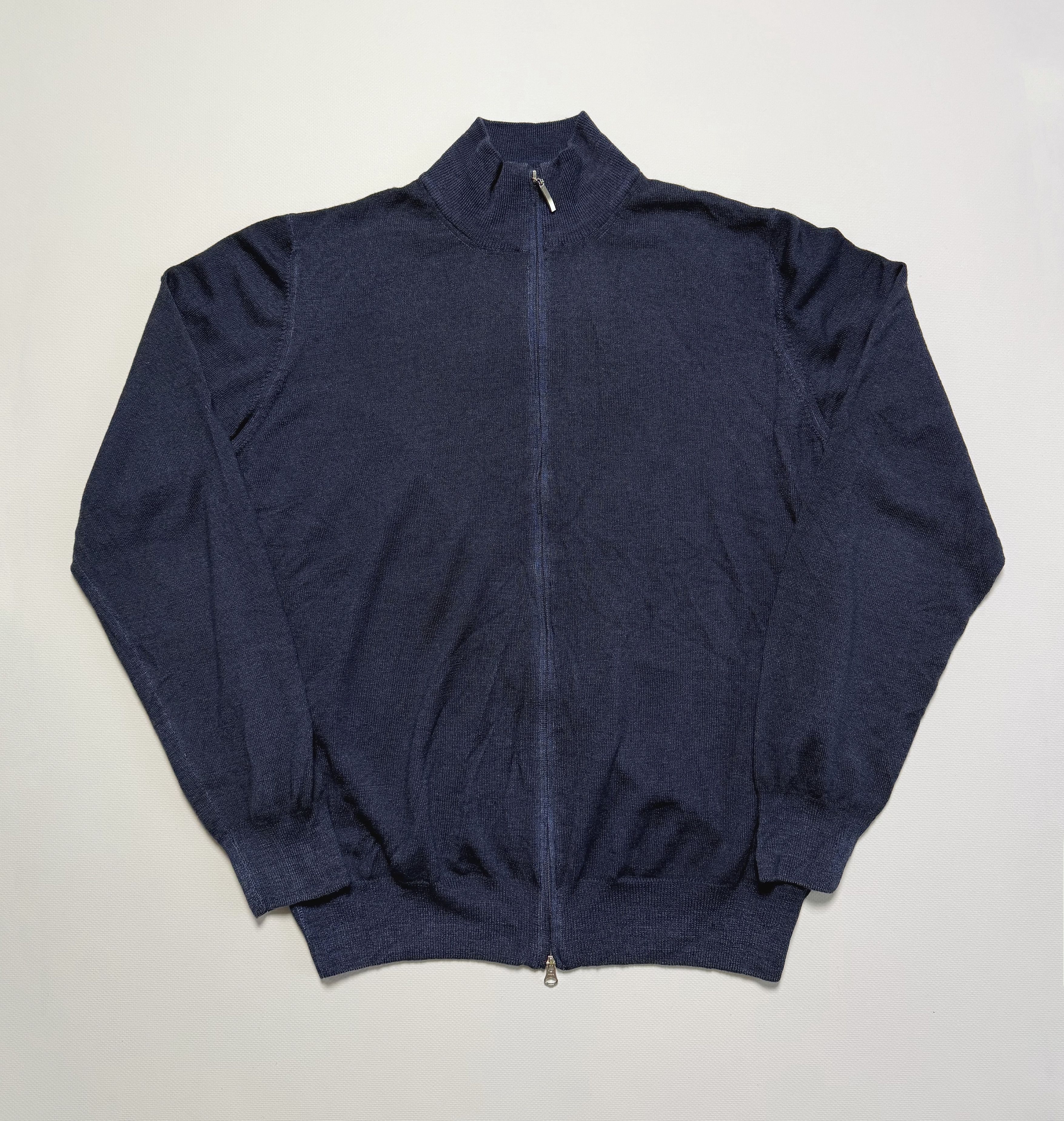 Gran Sasso Gran Sasso Vintage Full Zip Virgin Wool Sweater Size US L / EU 52-54 / 3 - 1 Thumbnail