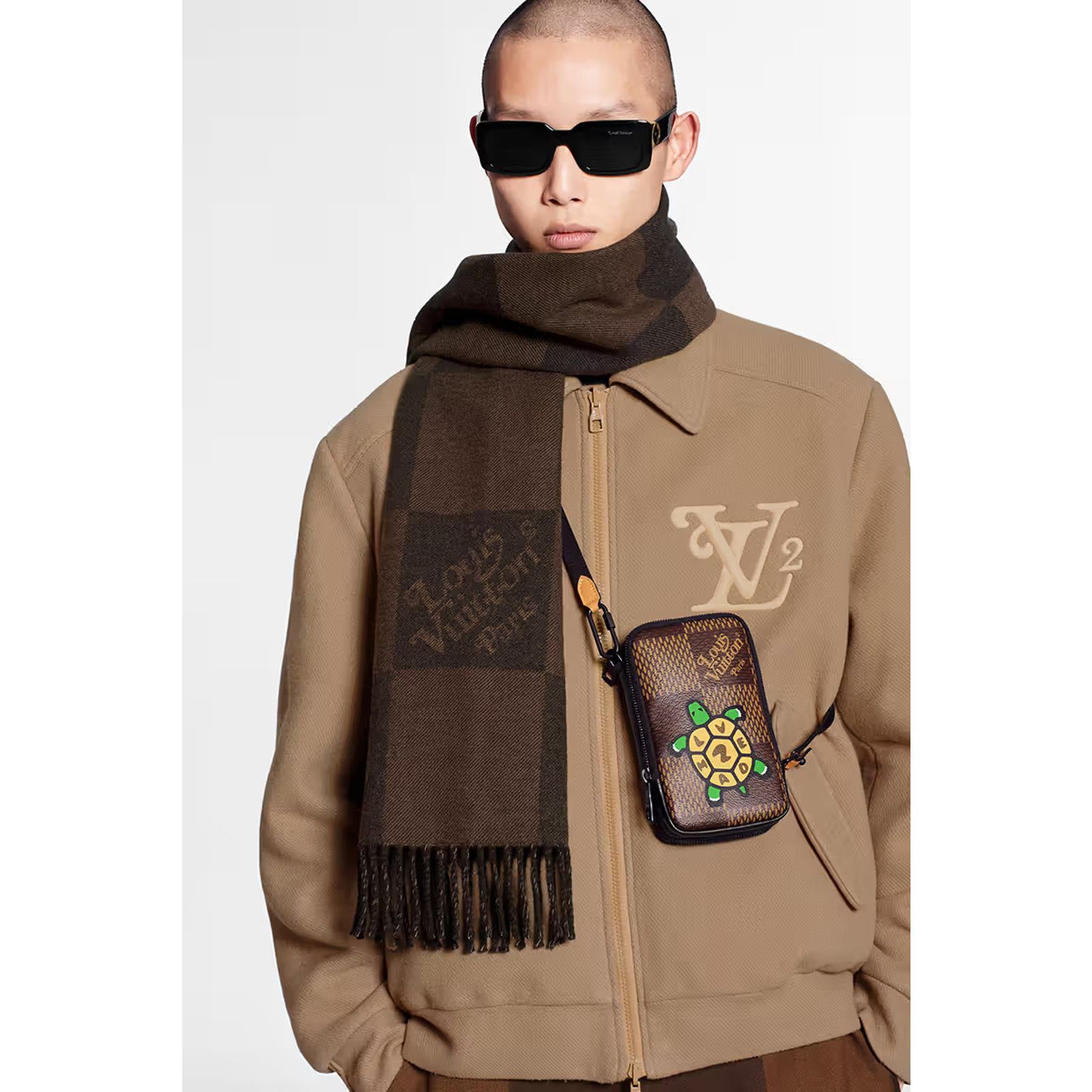 Louis Vuitton Louis Vuitton Nigo Damier Bomber Camel Beige Brown Jacket 48 Size US M / EU 48-50 / 2 - 3 Thumbnail