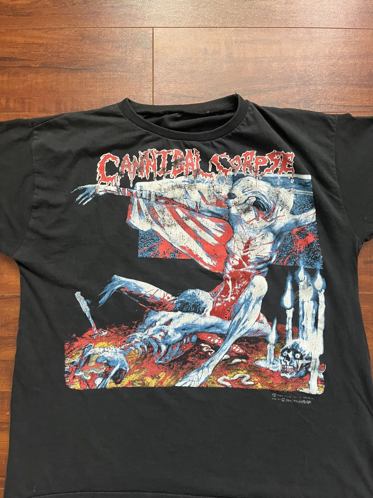 Vintage Vintage 1993 Cannibal Corpse “Full Of Hate” Tour T-Shirt. Size US L / EU 52-54 / 3 - 2 Thumbnail