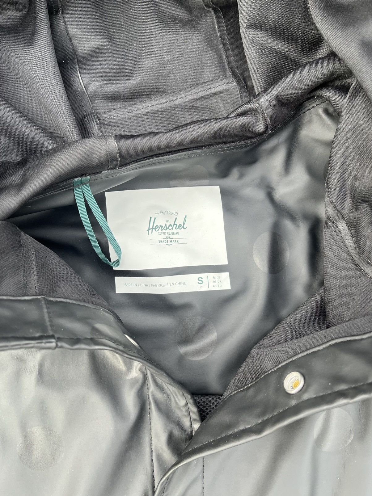 Herschel Supply Co. BLACK POLKADOT RAIN JACKET Size US S / EU 44-46 / 1 - 5 Thumbnail