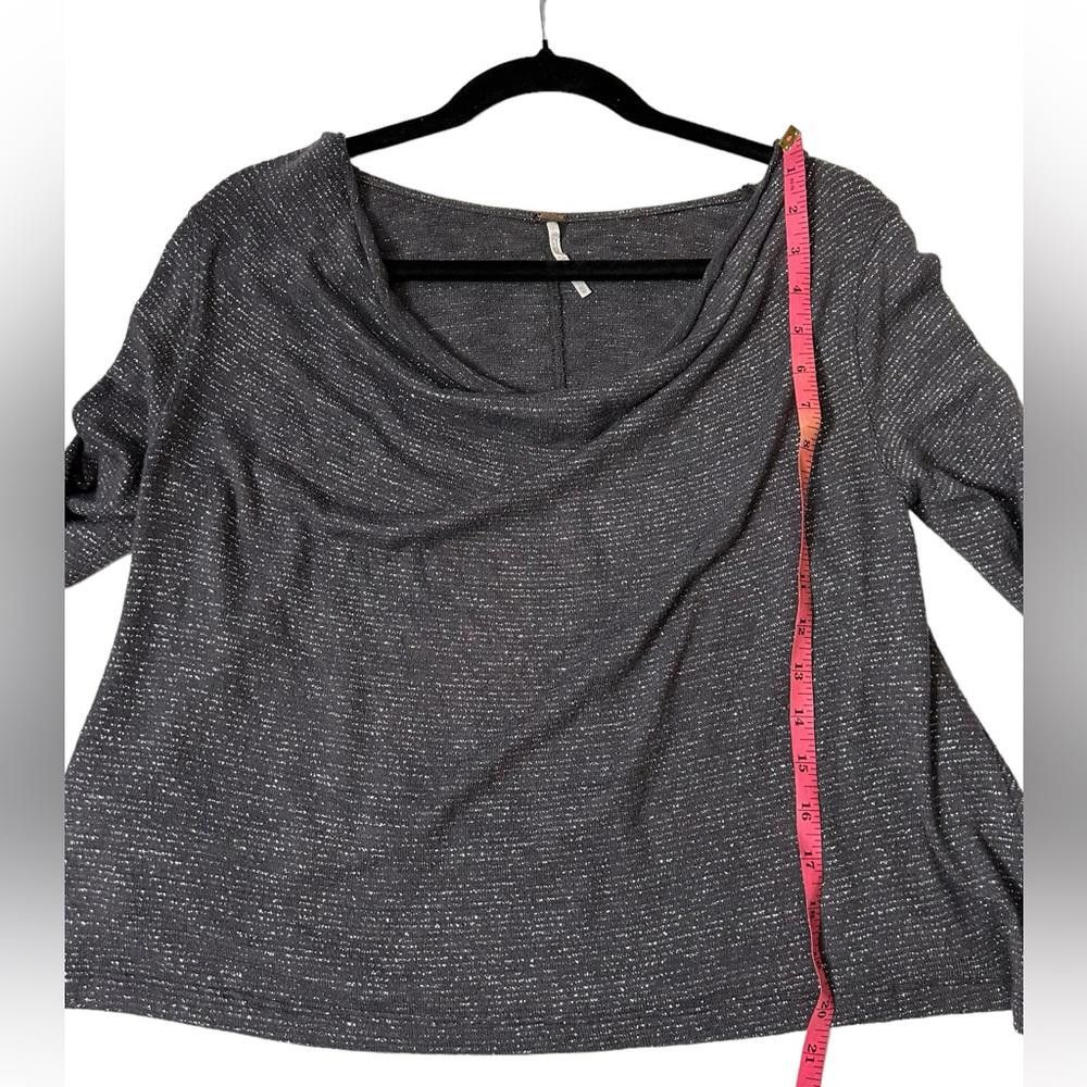 Free People Free People l Metallic Oversized Top XS Size XS / US 0-2 / IT 36-38 - 4 Thumbnail
