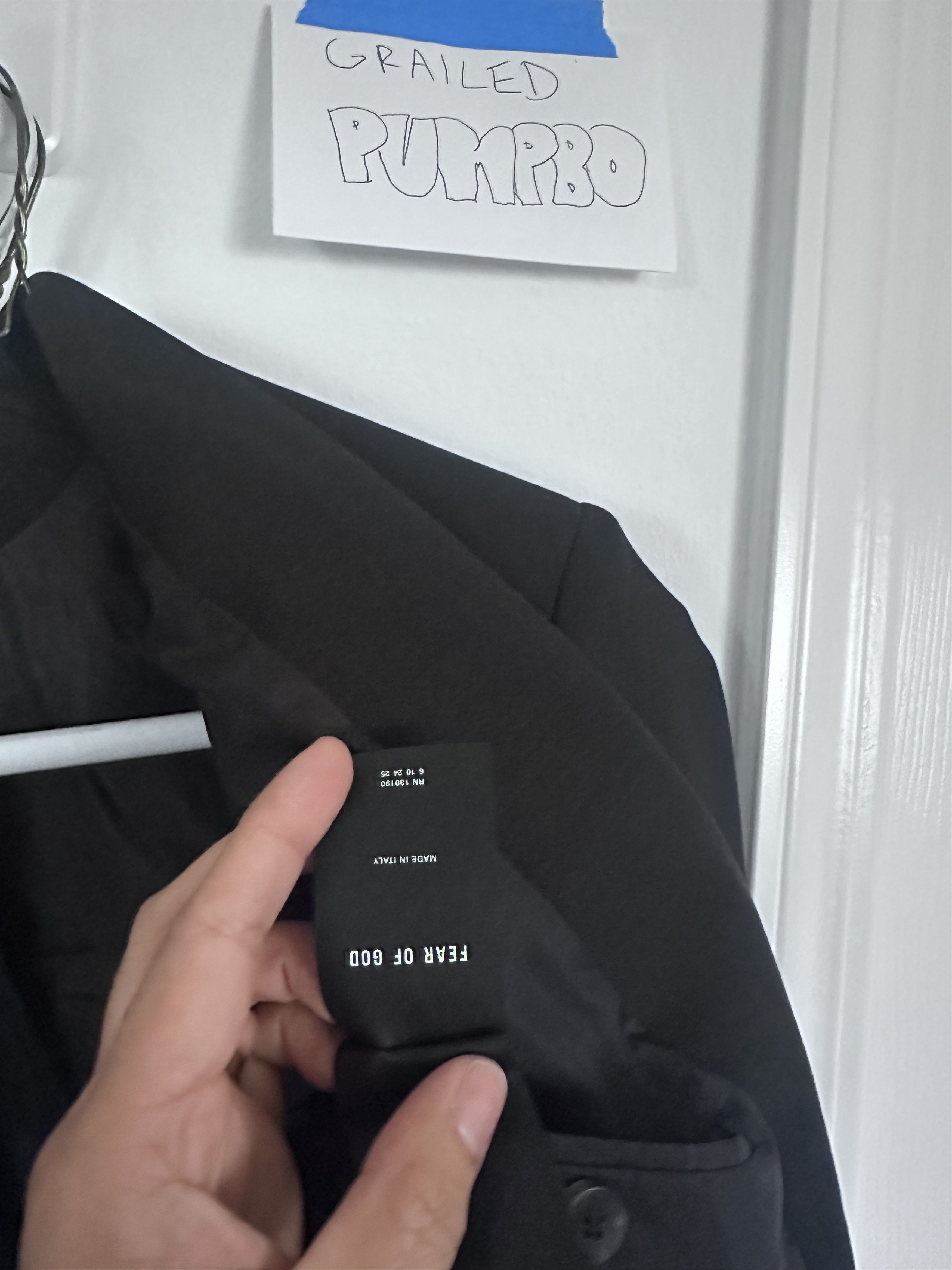 Fear of God Fear of God Lapelless Kid Mohair / Wool Blazer Size 46R - 4 Thumbnail