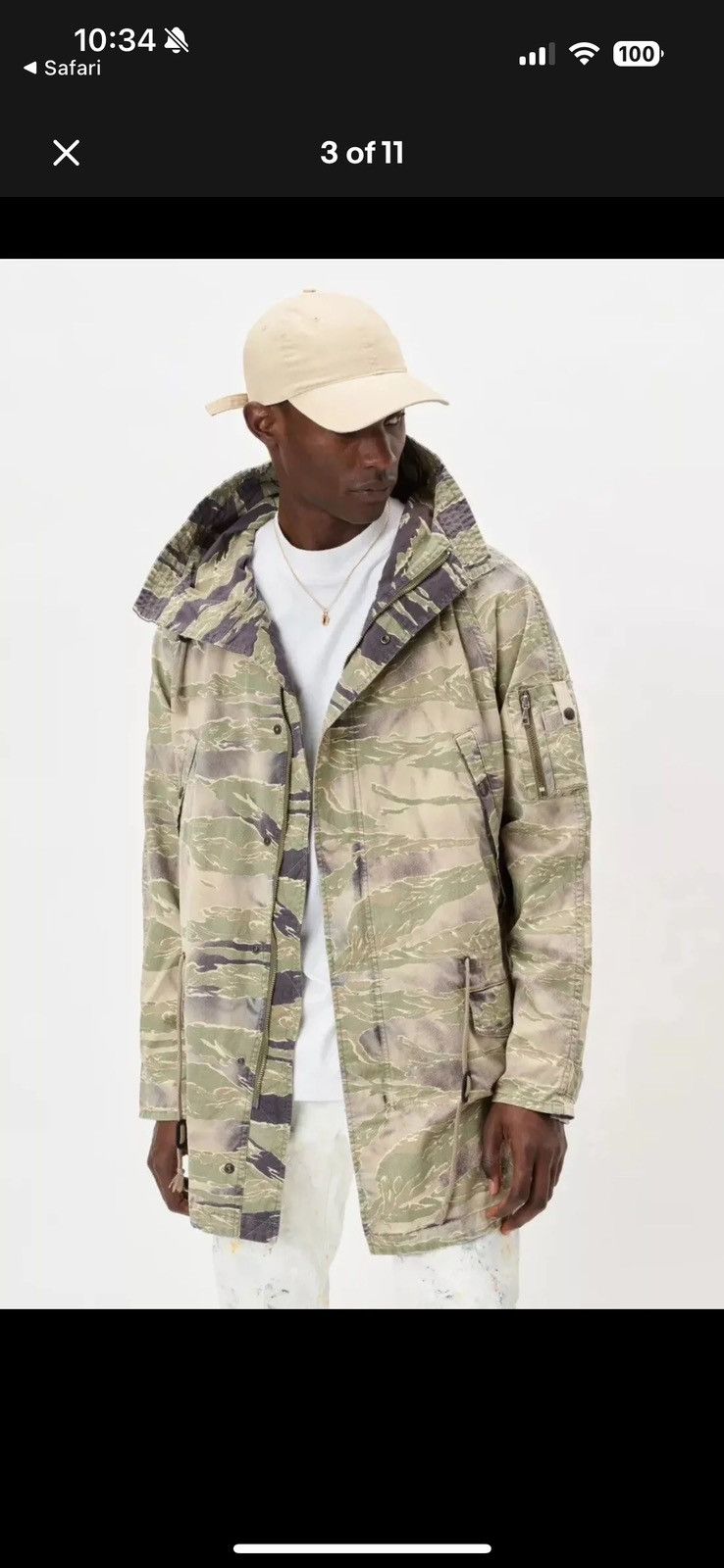 John Elliott JOHN ELLIOTT Military Parka Jacket Tiger Camo Sz 3 Large NWT Size US L / EU 52-54 / 3 - 9 Thumbnail
