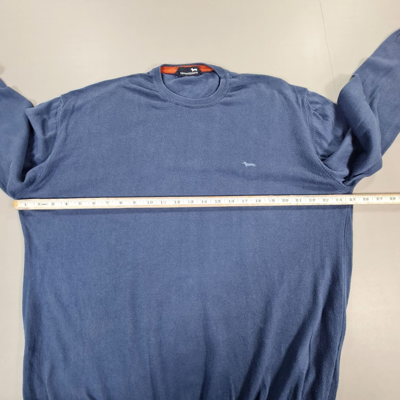 Harmont & Blaine Harmont & Blaine Jumper Mens 3XL Cotton Knit Pullover Blue Crew Neck Size US XXL / EU 58 / 5 - 5 Thumbnail