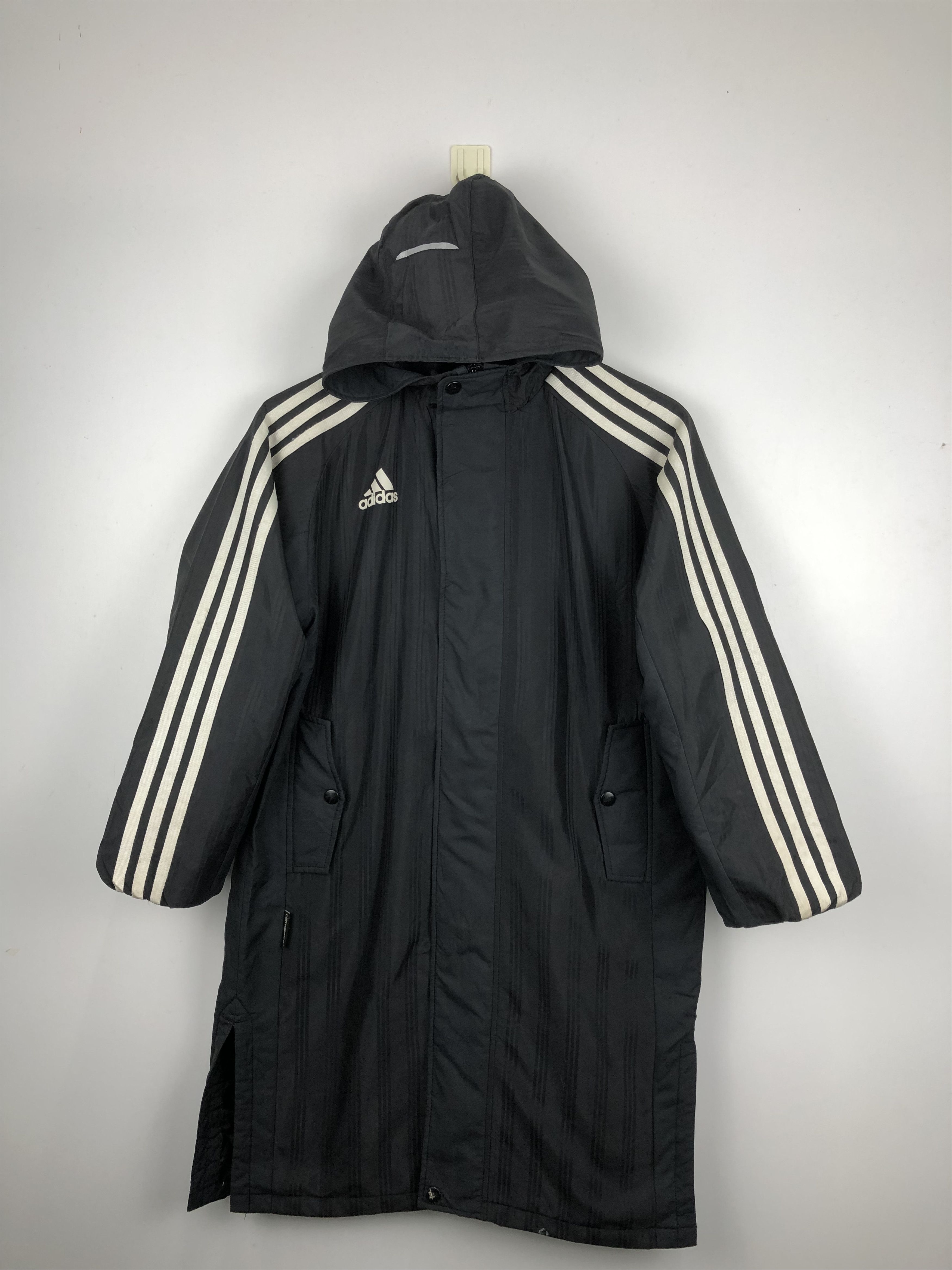 Vintage Vintage Adidas Hoodie Long Jacket J0766 Size US M / EU 48-50 / 2 - 1 Thumbnail