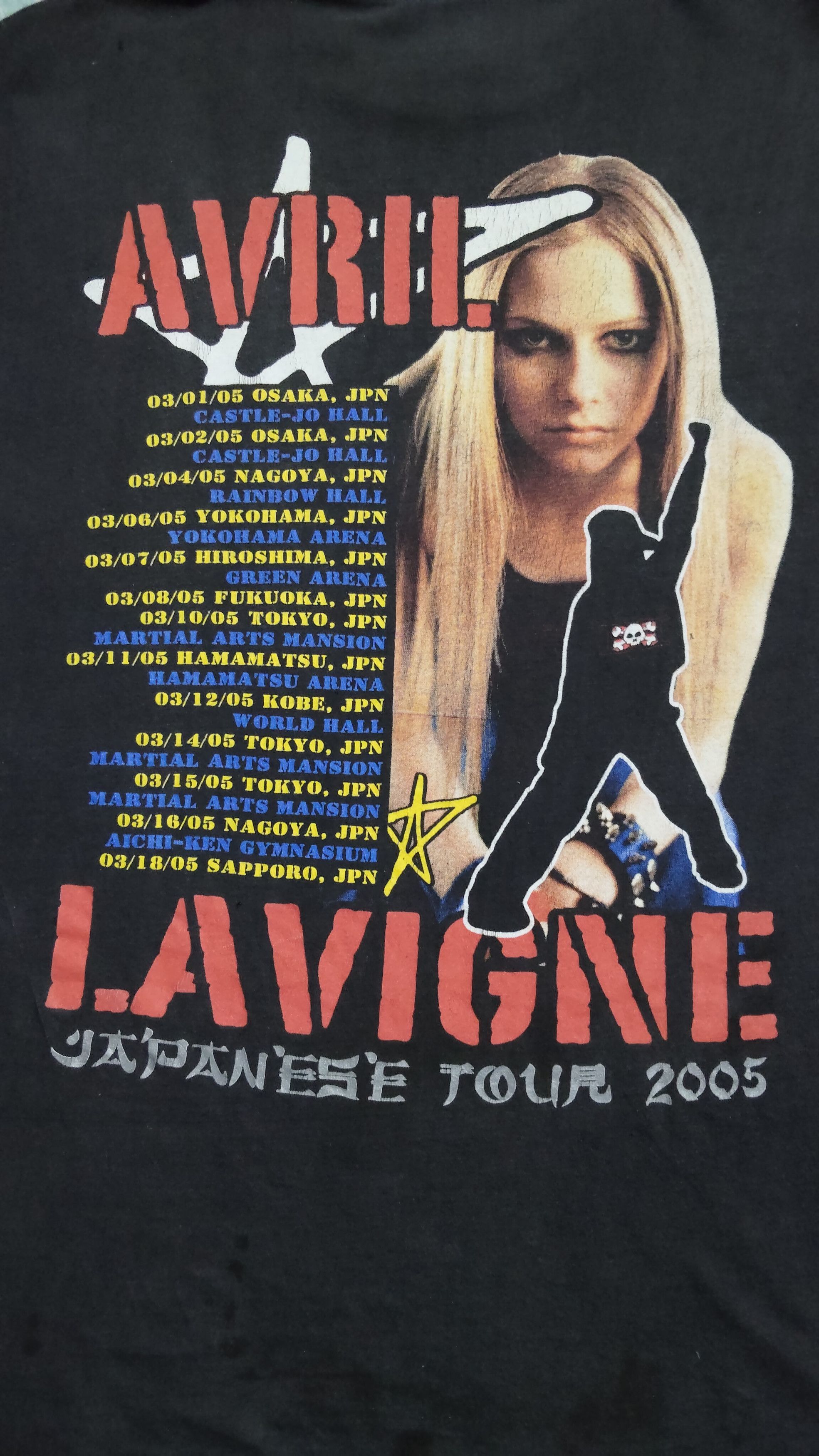 Band Tees vintage AVRIL LAVIGNE japanese tour 2005 Size US M / EU 48-50 / 2 - 5 Thumbnail