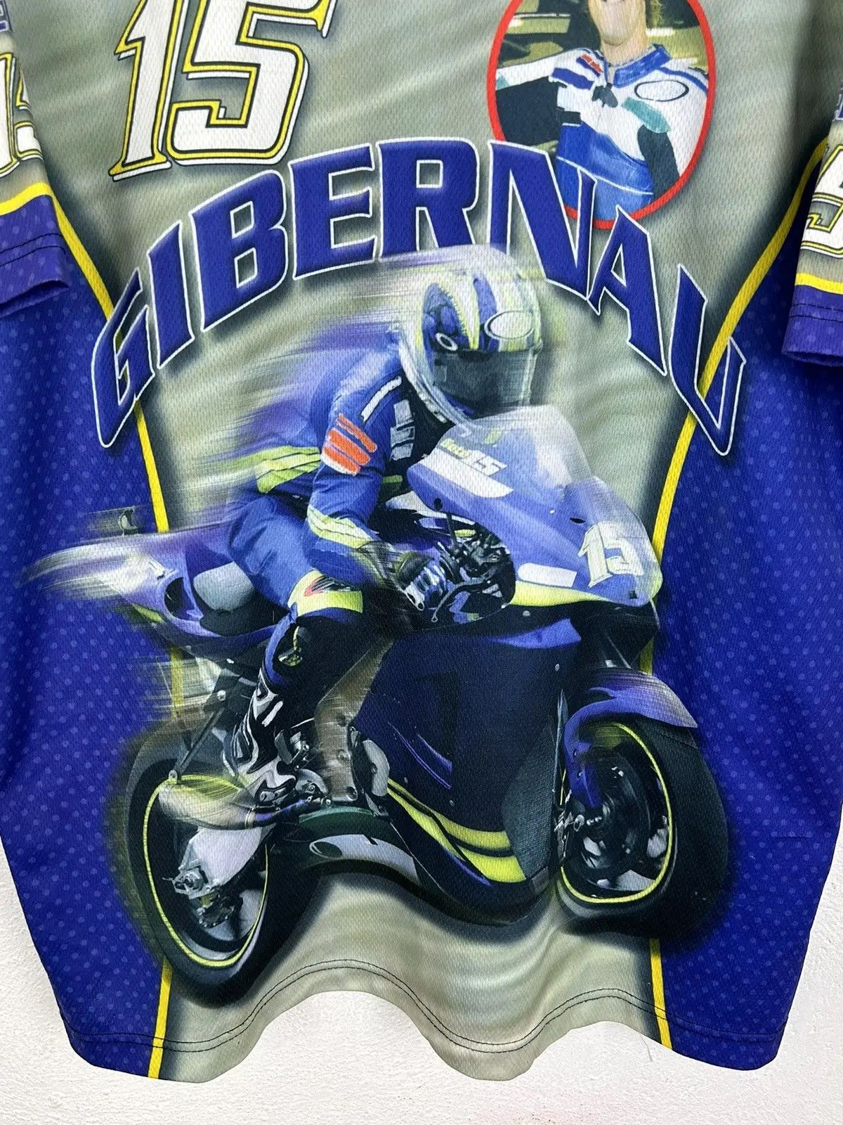 Vintage 00s Vintage Sete Gibernau Motorcycle Racer Sportswear Jersey Size US M / EU 48-50 / 2 - 2 Thumbnail