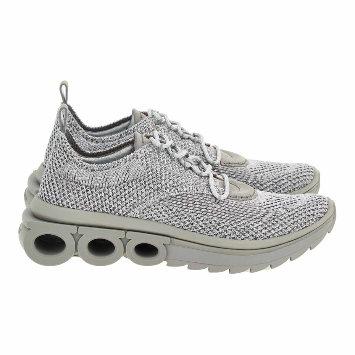 Salvatore Ferragamo o1s1rm0924 Nima Running Low-Top Sneakers in Grey Size US 7.5 / EU 40-41 - 2 Thumbnail