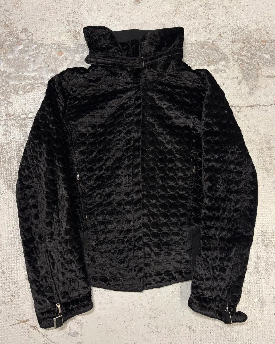 Gianfranco Ferre 2000s Gianfranco Ferré Black Textured Hybrid Black Jacket Size XS / US 0-2 / IT 36-38 - 1 Thumbnail