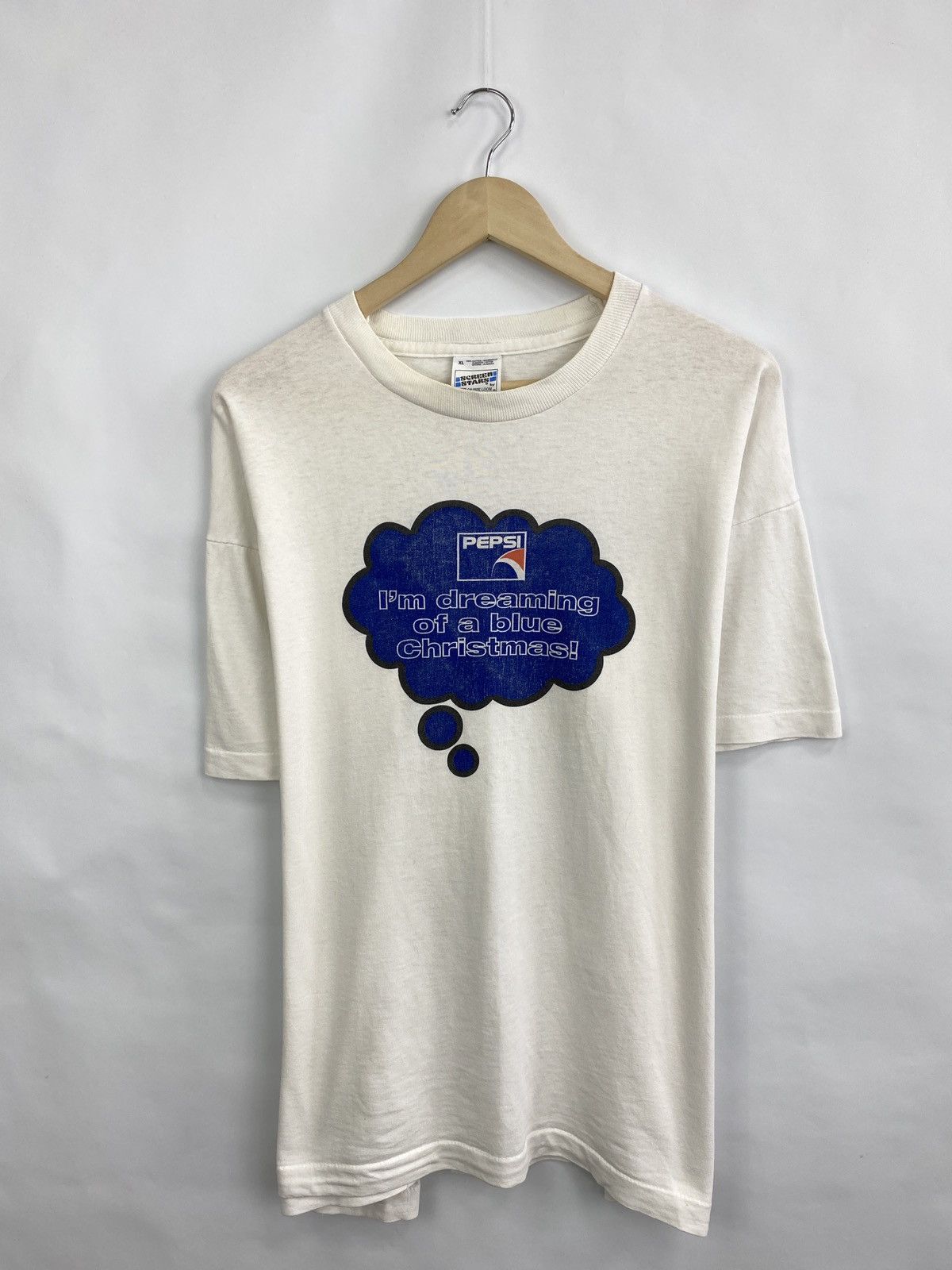 NASCAR × Pepsi × Vintage Vintage 90s Pepsi Promo graphic tee Made In USA Christmas Size US XL / EU 56 / 4 - 3 Thumbnail