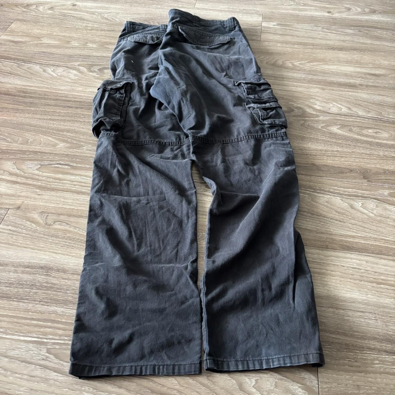 Vintage Crazy Vintage Y2K/2000s Grunge Black Skater Cargo Pants! 36x32 Size US 36 / EU 52 - 4 Thumbnail