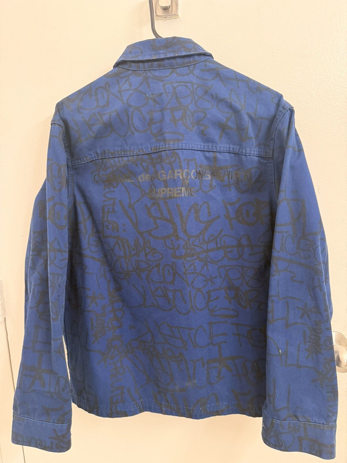 Comme des Garcons SHIRT × Supreme Supreme Men's Blue and Navy Jacket Size US S / EU 44-46 / 1 - 2 Thumbnail