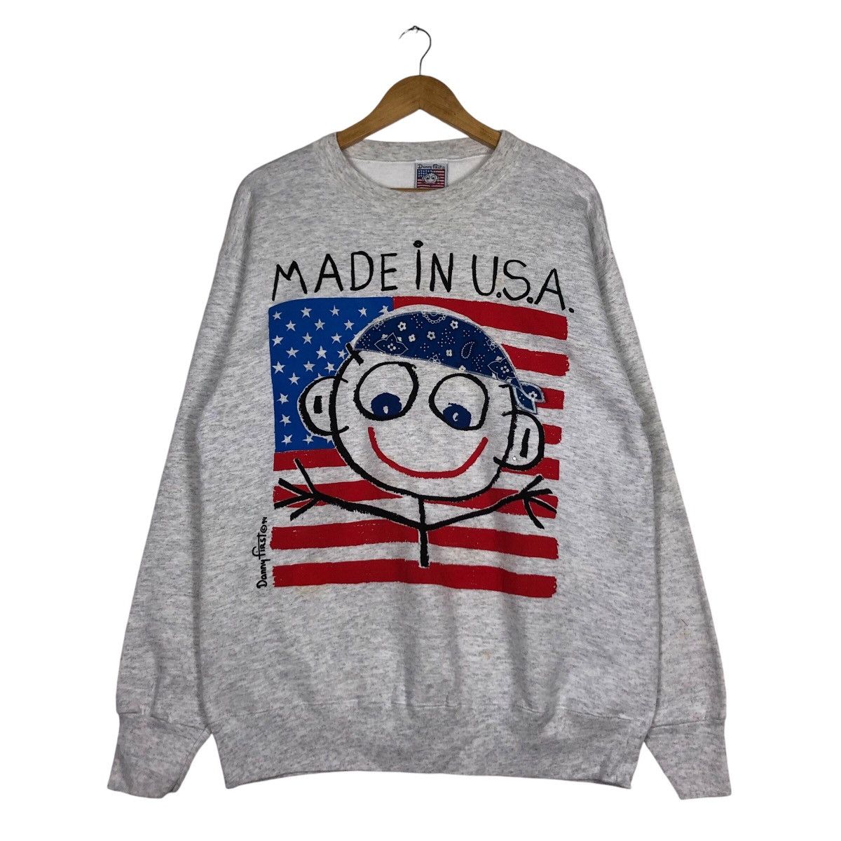 Vintage Danny First Vintage Made In USA sweatshirt Big Logo Medium Size US M / EU 48-50 / 2 - 1 Thumbnail