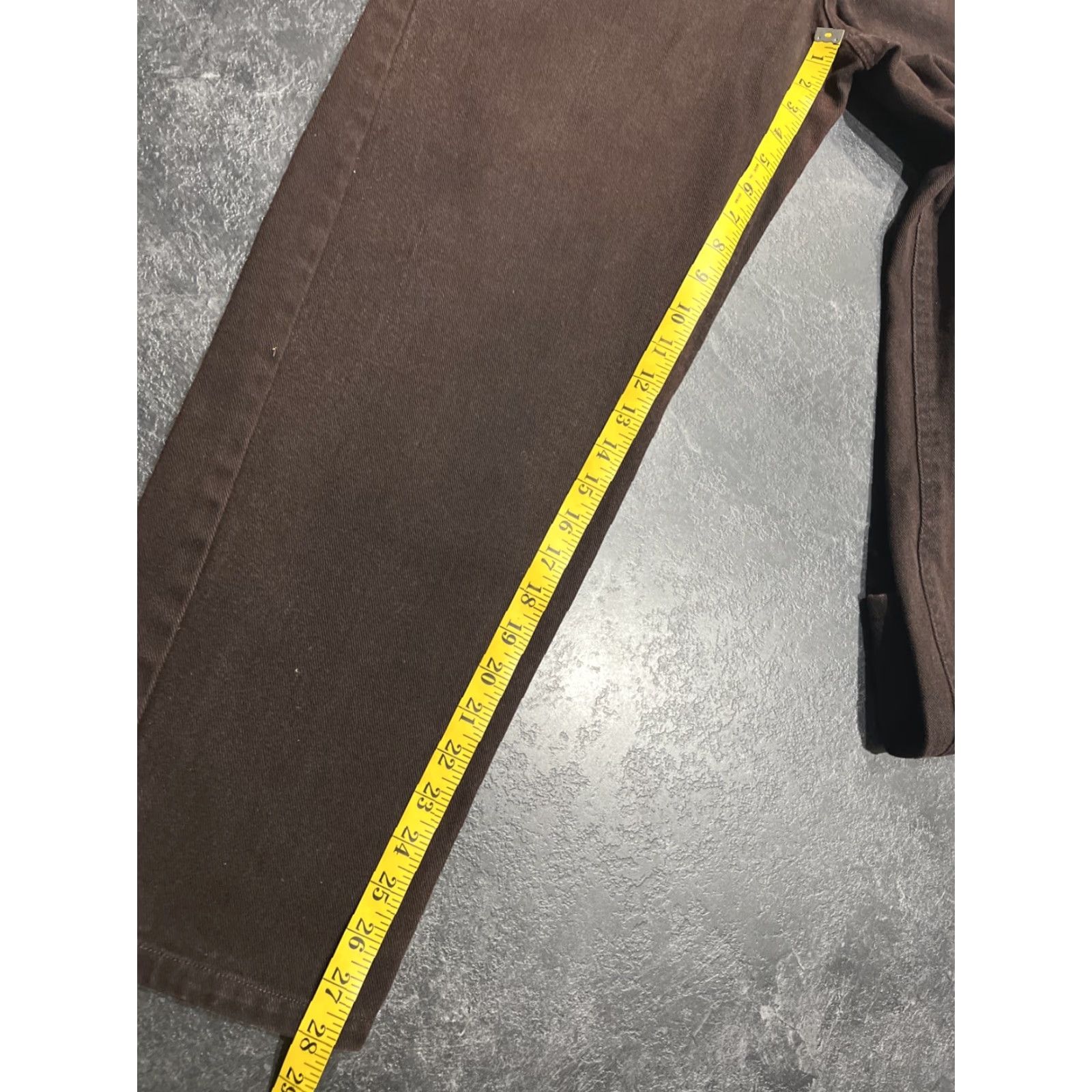 Denime Claudio Nucci Men Classic Straight Jeans Brown Denim 28x28 Regular Mid Rise 5 Pocket Mexico Size US 38 / EU 54 - 5 Thumbnail