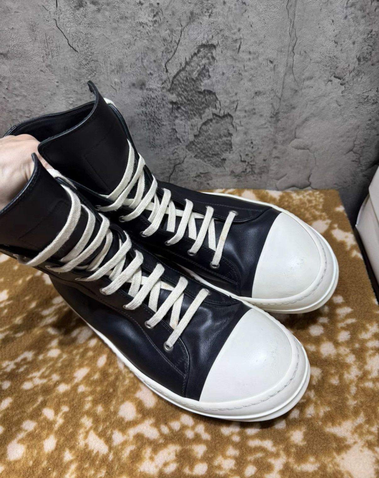 Rick Owens Rick Owens Main Line High Top Ramones K37 Size US 9.5 / EU 42-43 - 3 Thumbnail