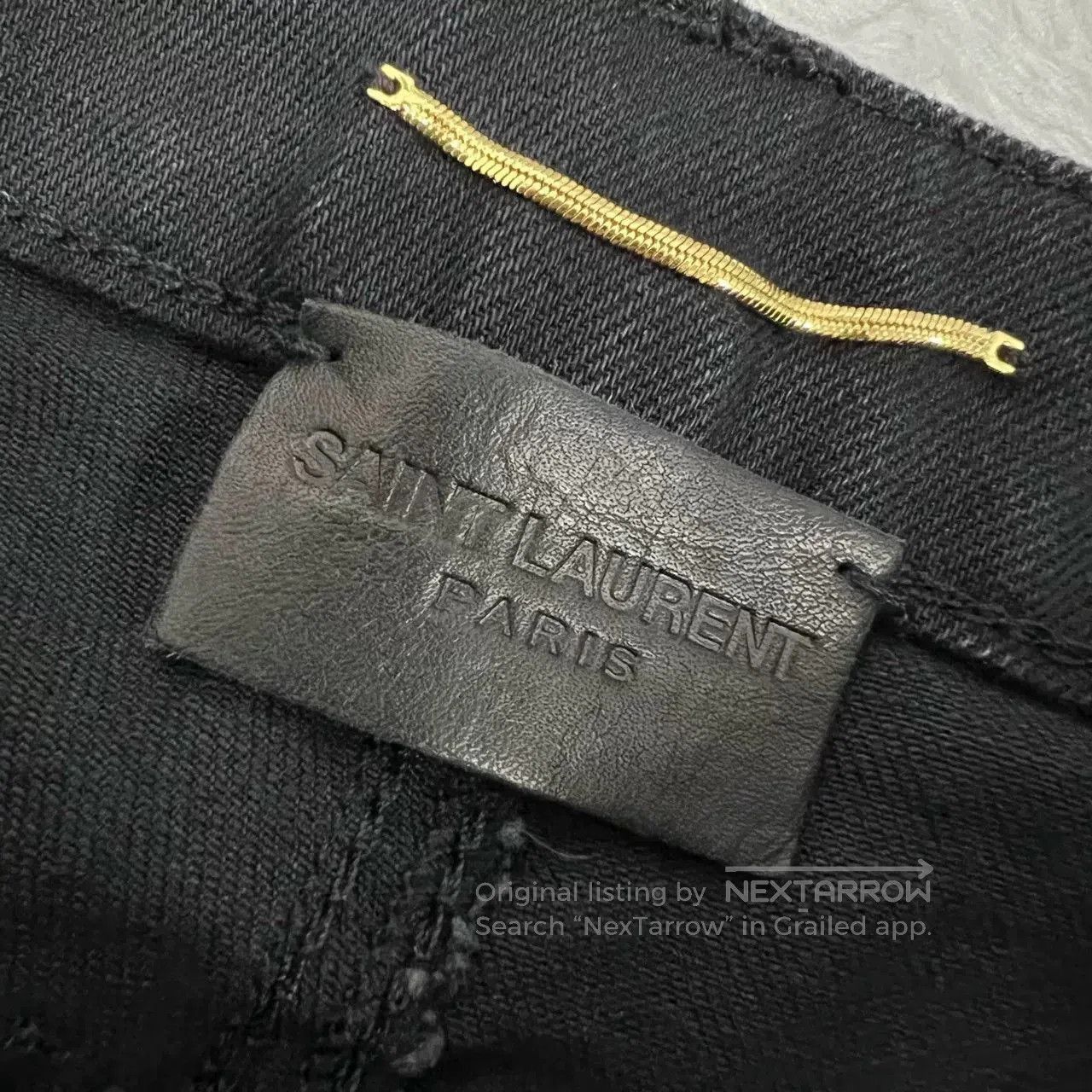 Saint Laurent Paris Saint Laurent Black Slim. Size 25" / US 0 / IT 36 - 4 Thumbnail