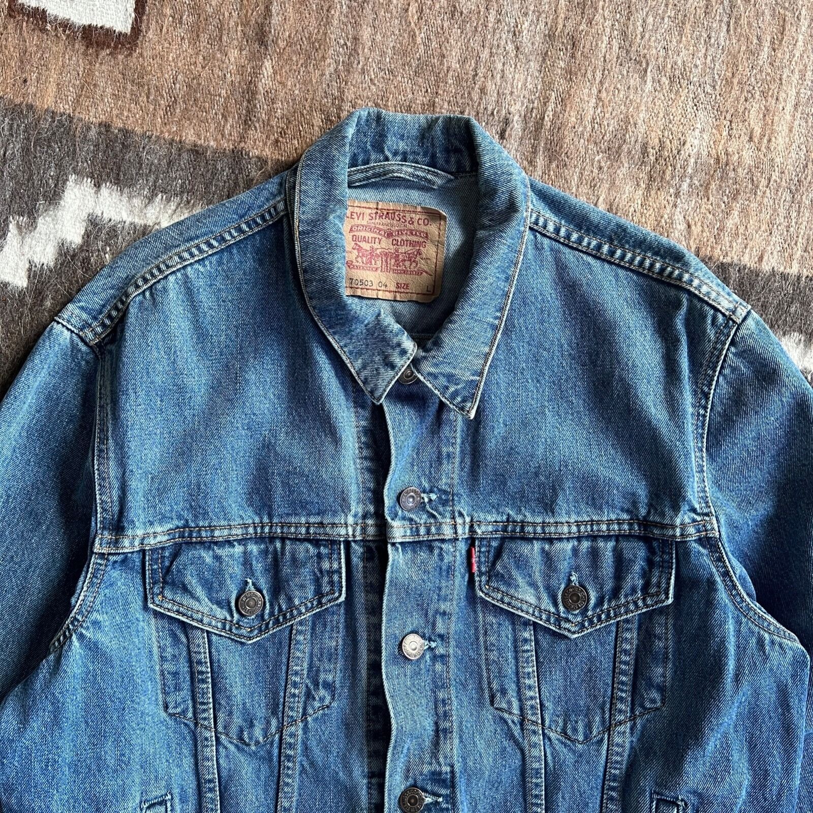 Levi's Levi's Vintage 90s Trucker Denim Jacket 8996AC Size US L / EU 52-54 / 3 - 3 Thumbnail