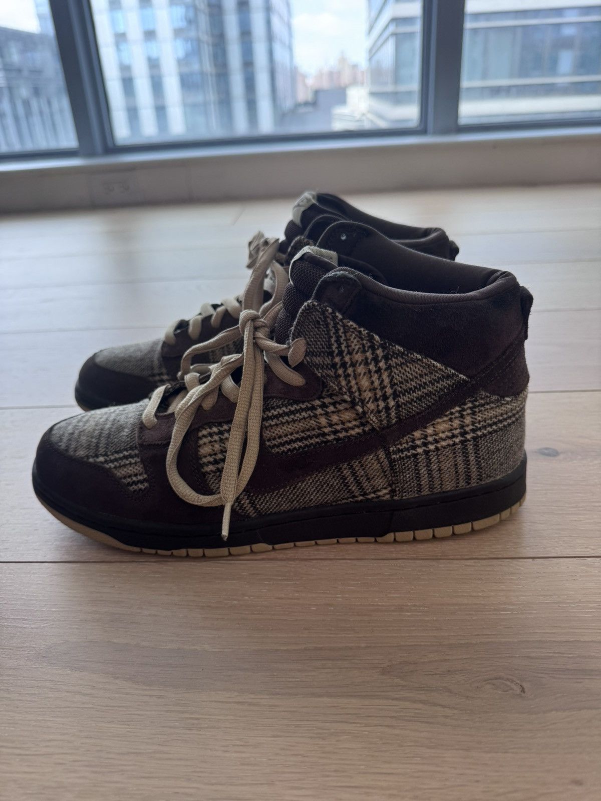 Nike Nike Dunk High Tweed Plaid 2004 US size 11 RARE! Size US 11 / EU 44 - 7 Thumbnail