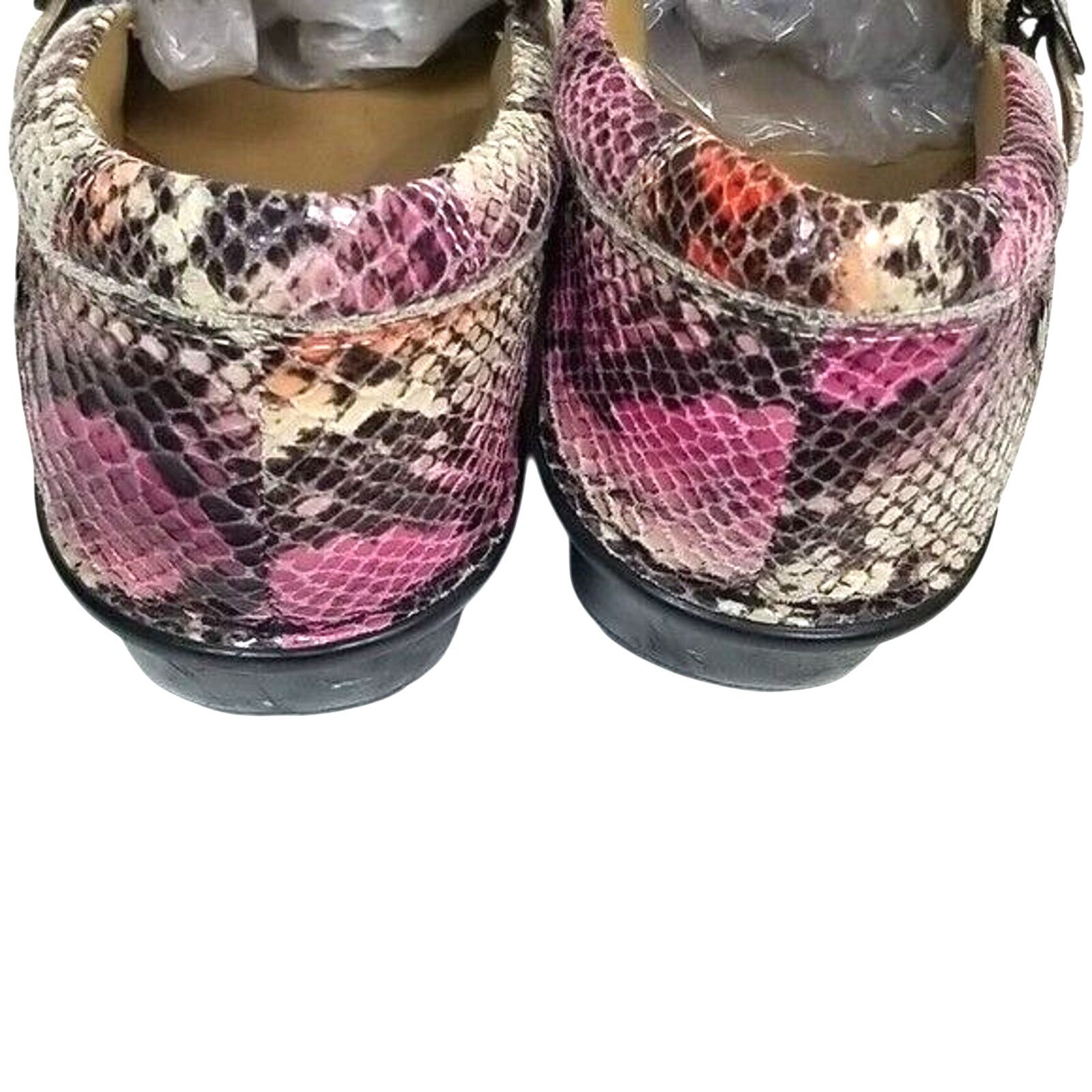 Norse Projects Nurse Mates Womens Clogs 9.5W Pillowtop Gelsey Snakeskin Size US 9.5 / IT 39.5 - 4 Thumbnail
