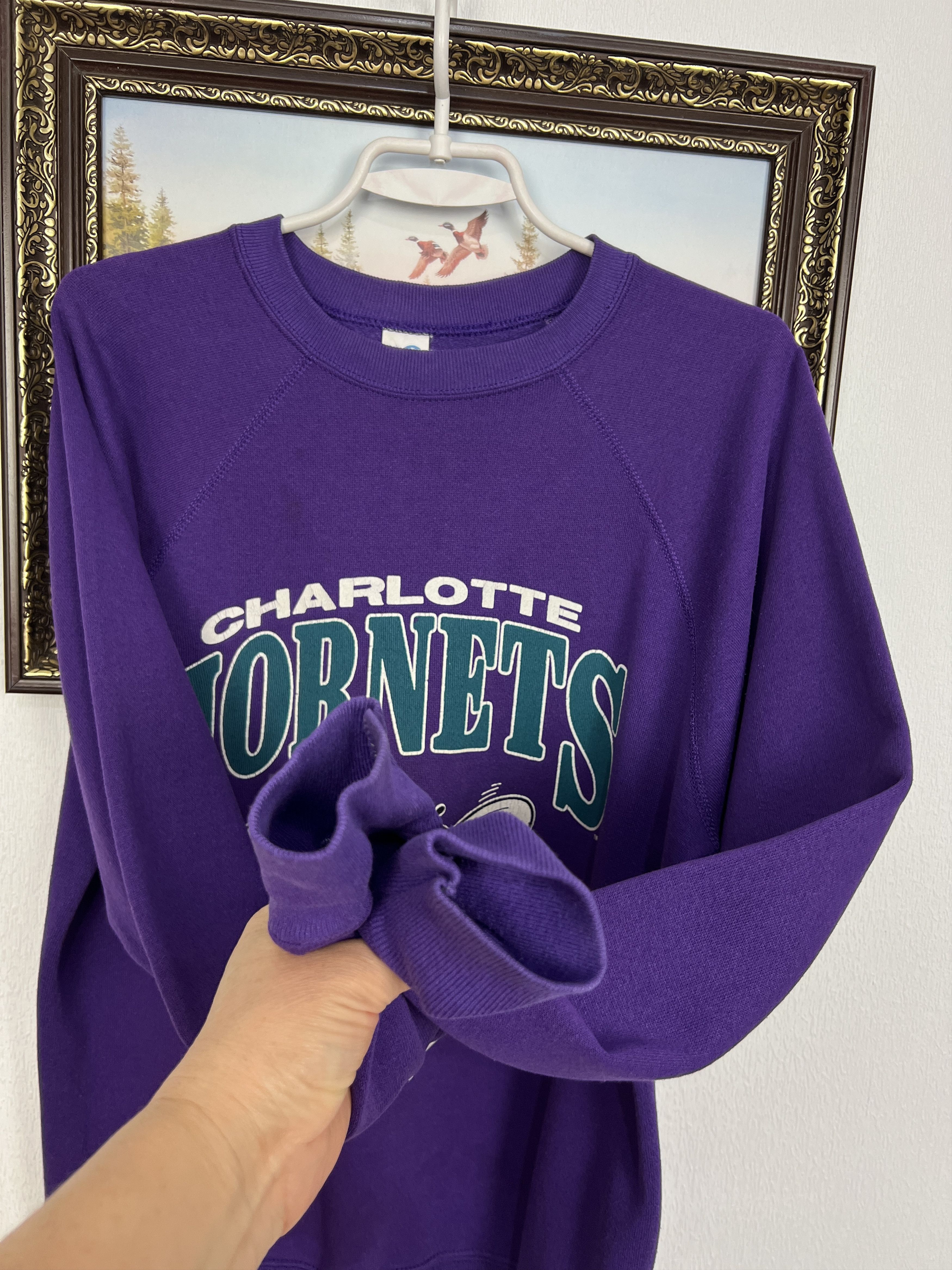 Vintage Charlotto Hornets Over Print NBA Sweatshirt Crewneck Size US M / EU 48-50 / 2 - 4 Thumbnail