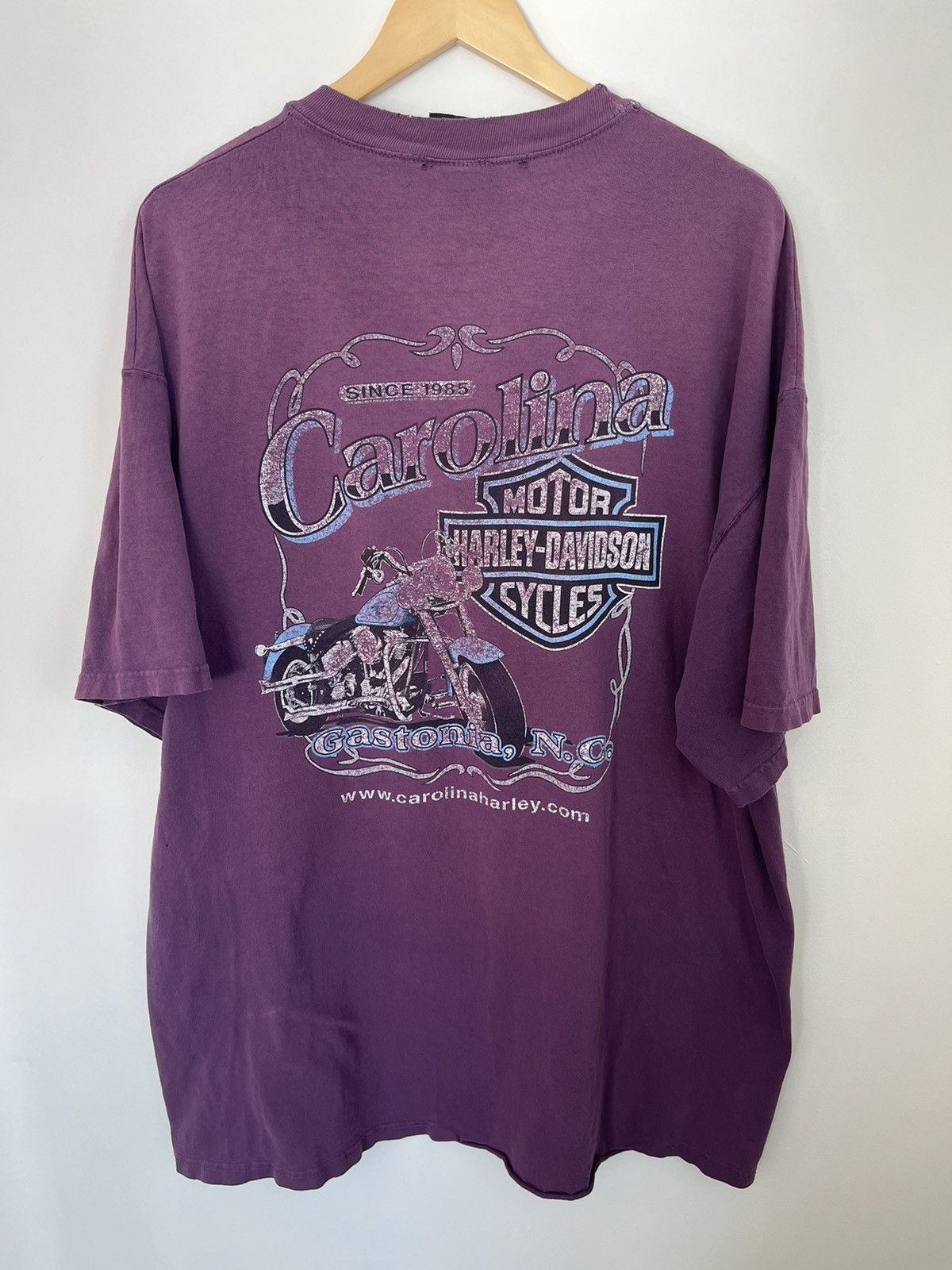 Harley Davidson Sun Faded Thrashed Harley Davidson Vintage Tee Size US XXL / EU 58 / 5 - 2 Thumbnail