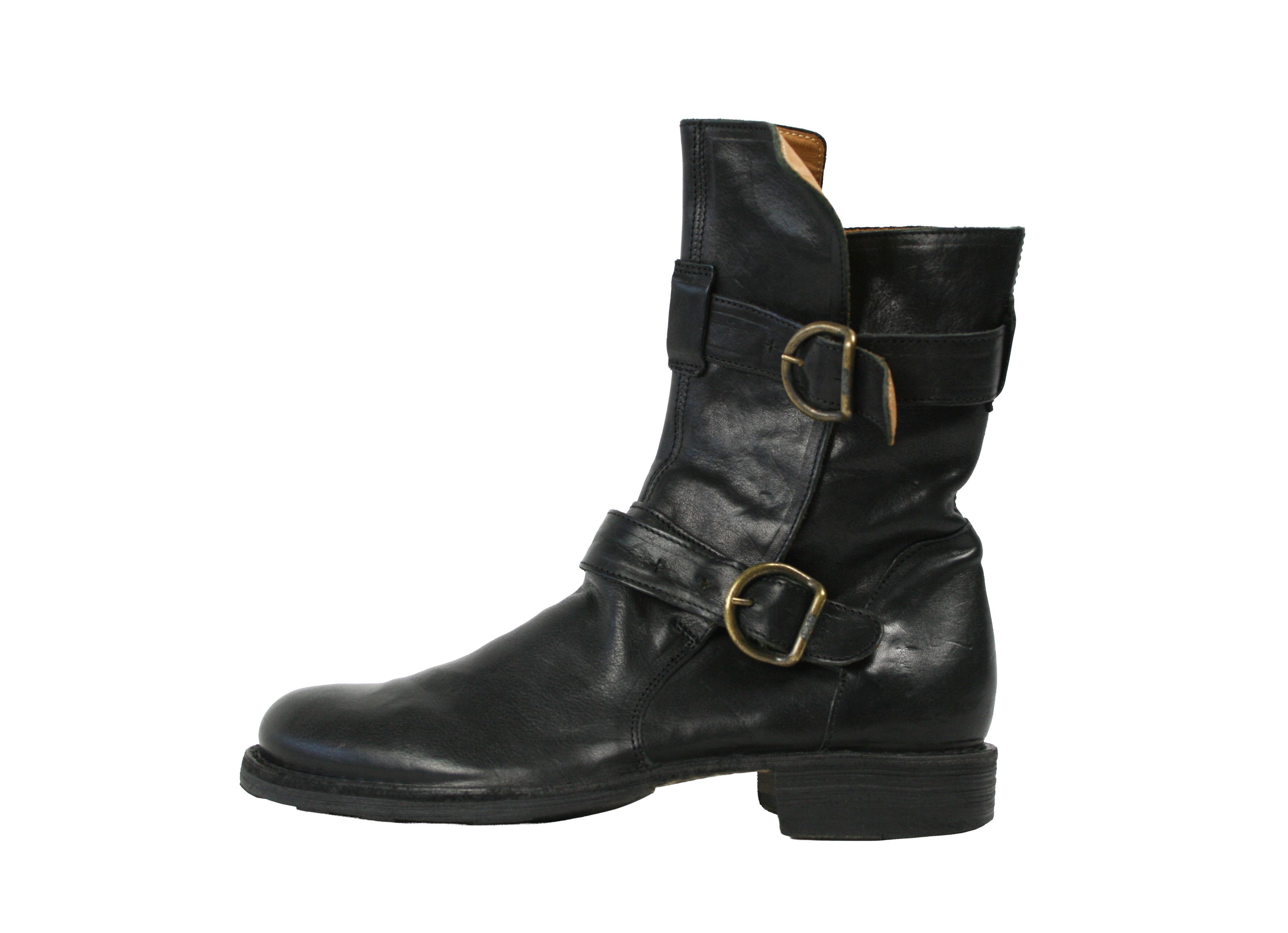 Fiorentini + Baker Eternity 713 Biker Double Buckles Boots Size US 9 / IT 39 - 2 Thumbnail