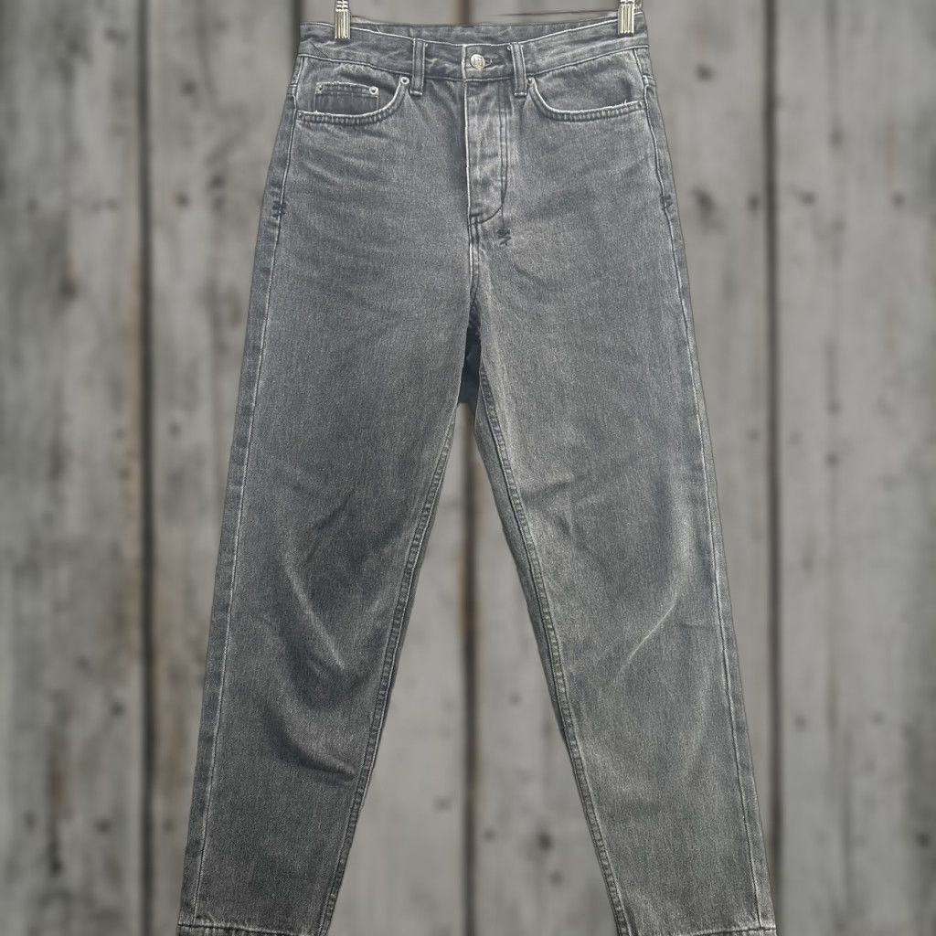 Ksubi Ksubi Jeans Womens 28 Grey Cement Wash Bullet Denim Pants Tapered Button Fly Royalty Cross Logo Pockets 100% Cotton Regular Inseam 26" Jeans Size 28" / US 6 / IT 42 - 1 Thumbnail
