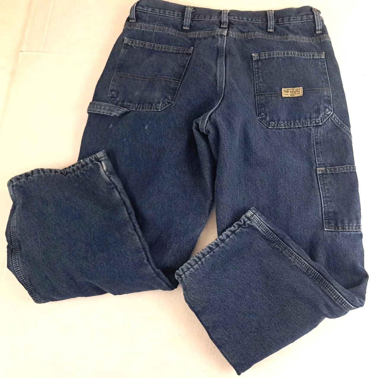Wrangler VINTAGE Wrangler Jeans Insulated Cargo Denim Blue 34-30 Men Regular Inseam 30 5-Pocket Logo Wrangler Denim Blue Size US 34 / EU 50 - 5 Thumbnail