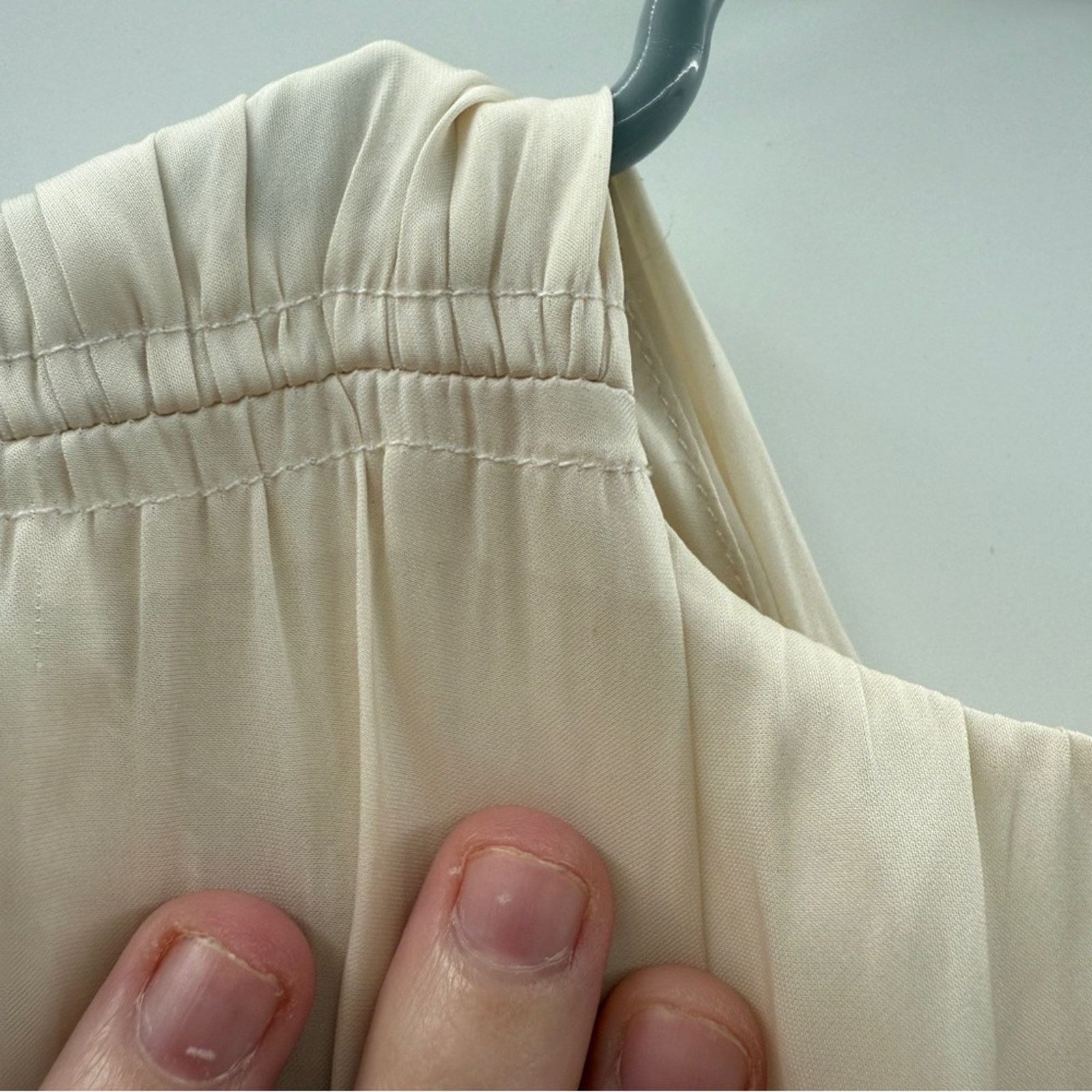 Ulla Johnson Ulla Johnson Amal Ivory Silky Ruffle Long Sleeve Mini Dress Size M / US 6-8 / IT 42-44 - 11 Thumbnail