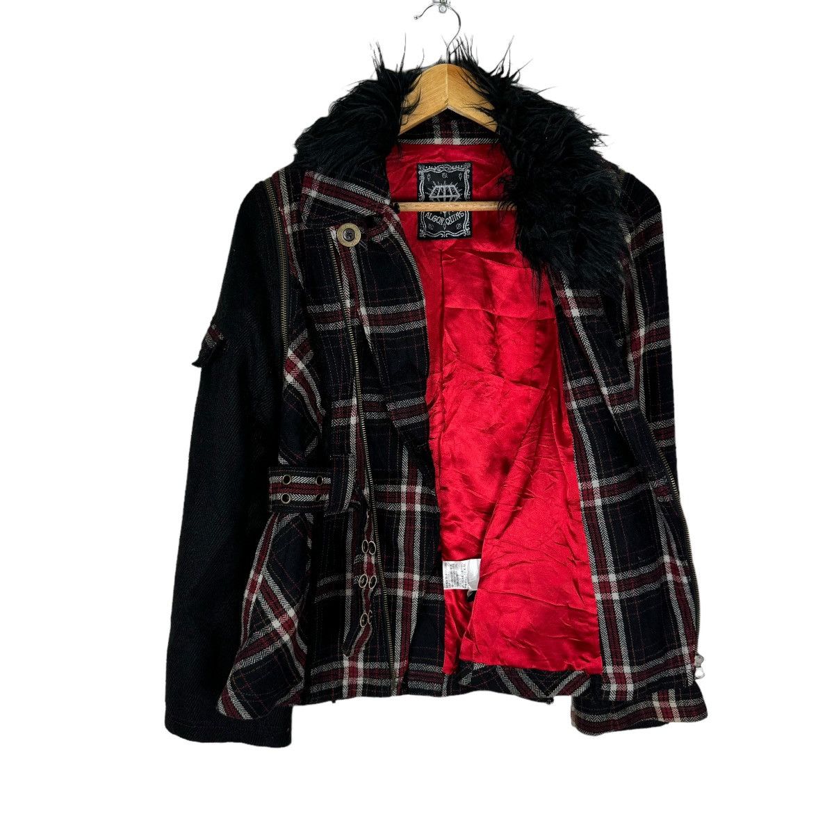 Beauty Beast ☀️ALGONQUINS FUR TARTAN DETACHABLE SLLEVE JACKET Size M / US 6-8 / IT 42-44 - 9 Thumbnail