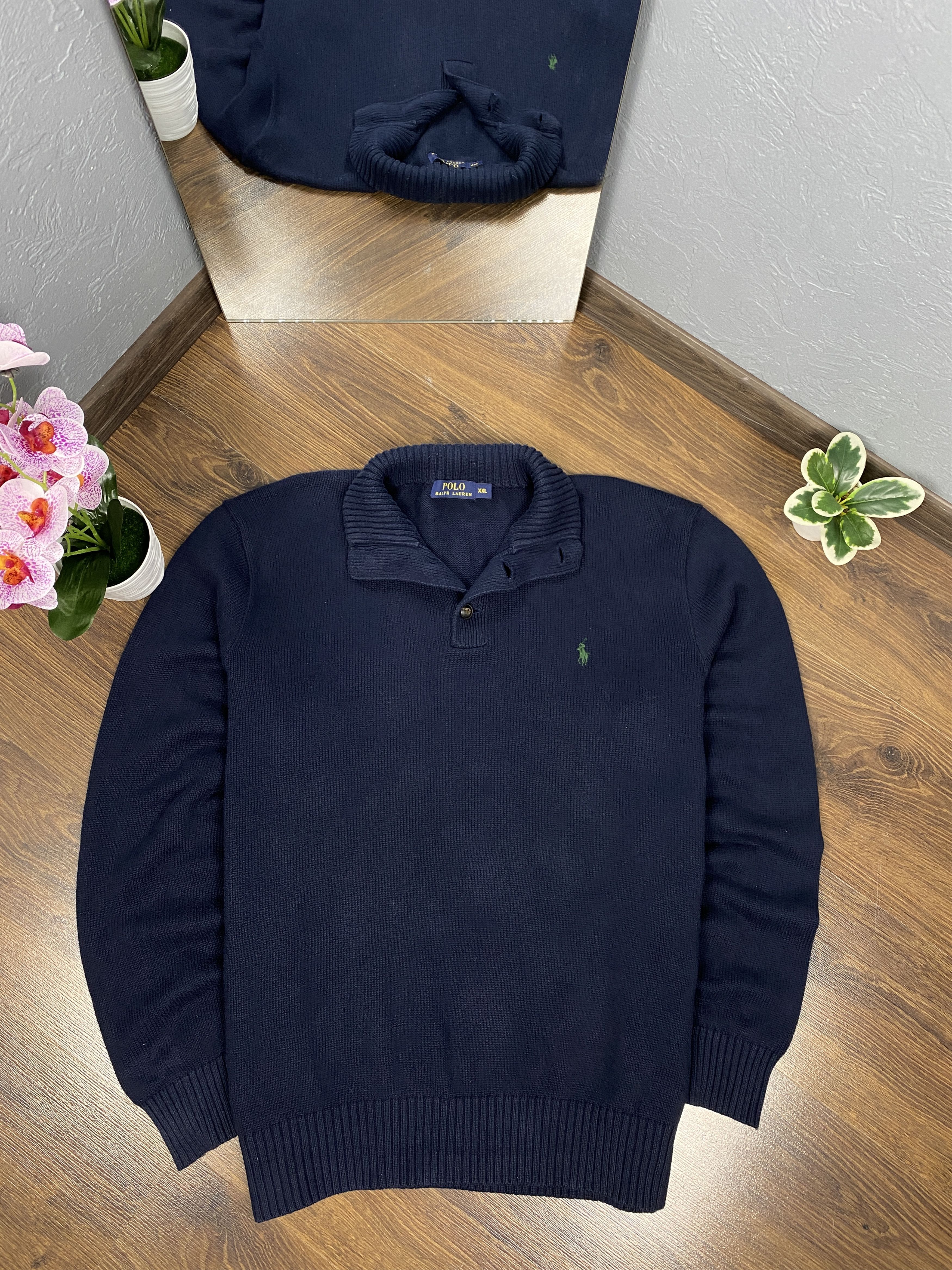 Polo Ralph Lauren Polo Ralph Lauren vintage quarter zip knit sweater y2k Size US XXL / EU 58 / 5 - 4 Thumbnail