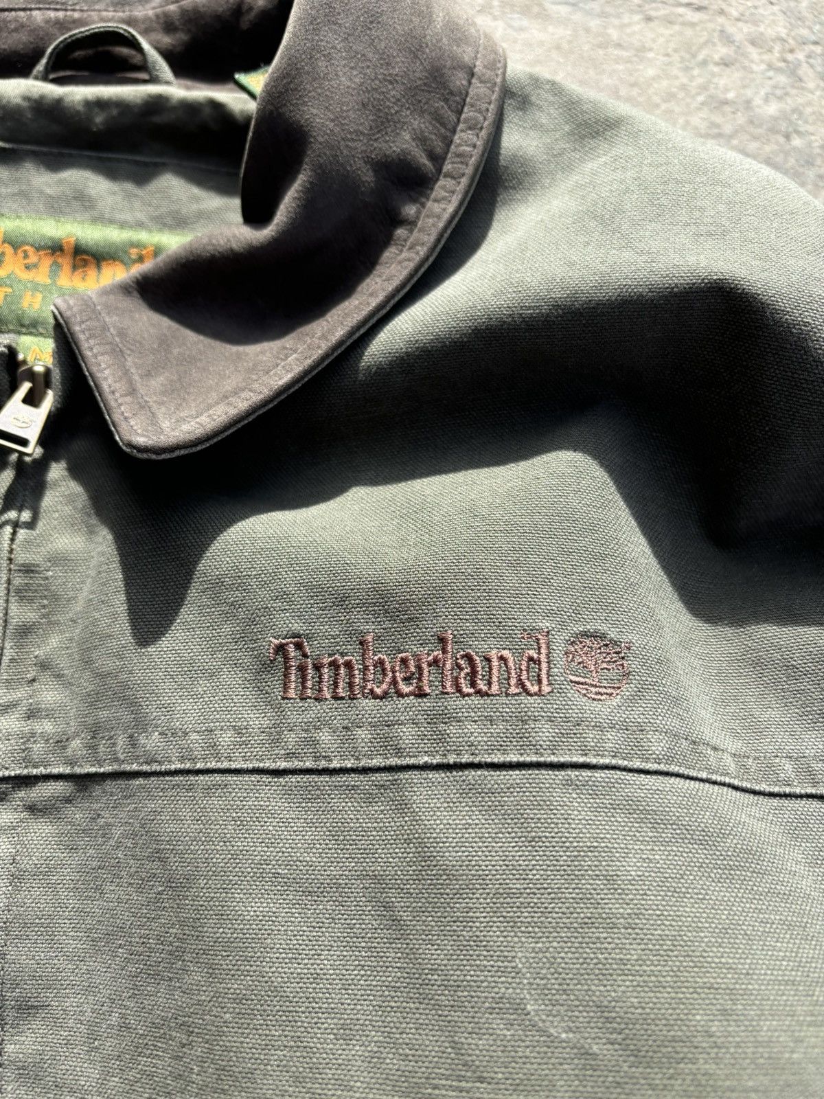 Timberland × Vintage Vintage Timberland 90s Duck Work Khaki Jacket Size US XL / EU 56 / 4 - 5 Thumbnail