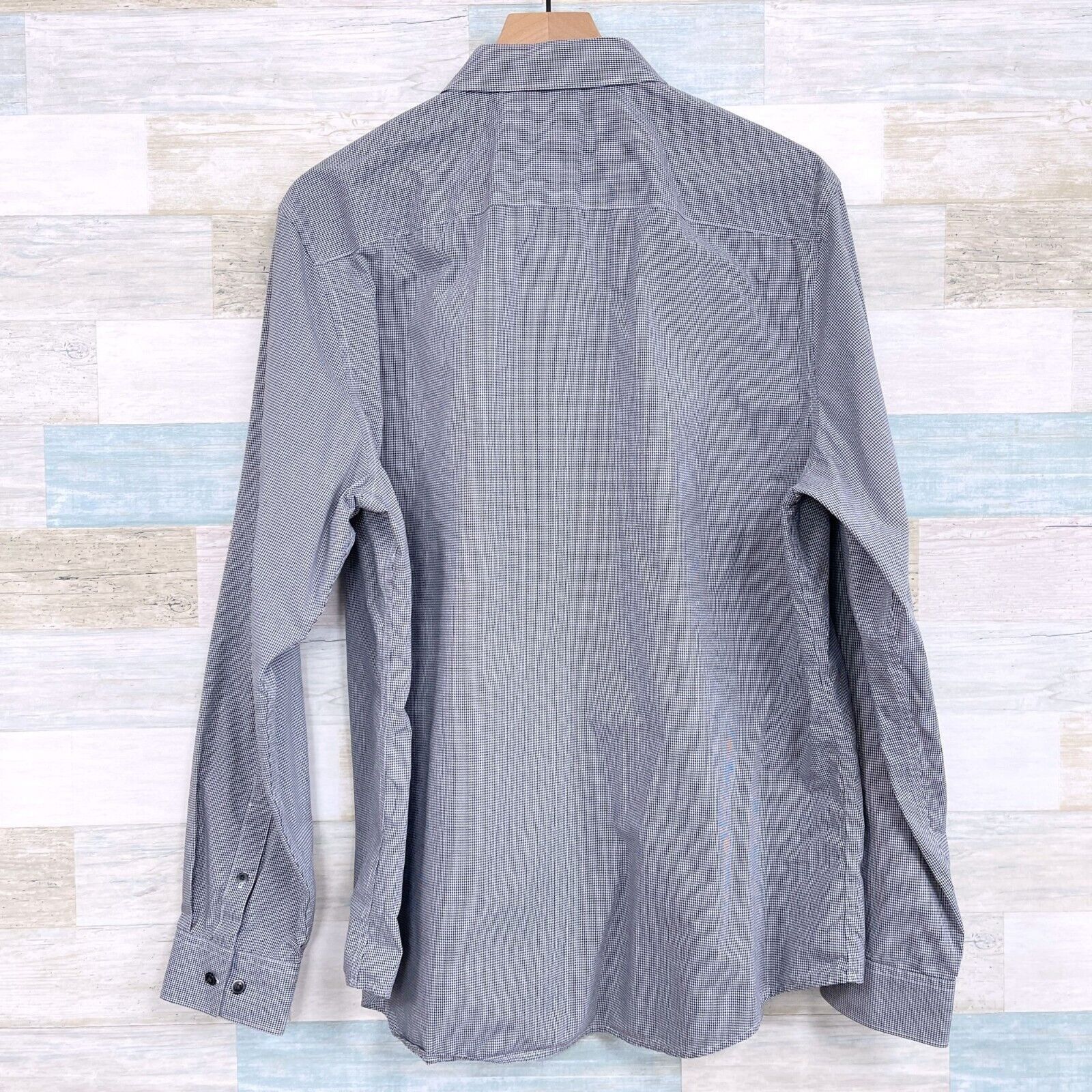 Calvin Klein Calvin Klein Cool Non Iron Shirt Gray Gingham Mens XL Size US XL / EU 56 / 4 - 4 Thumbnail