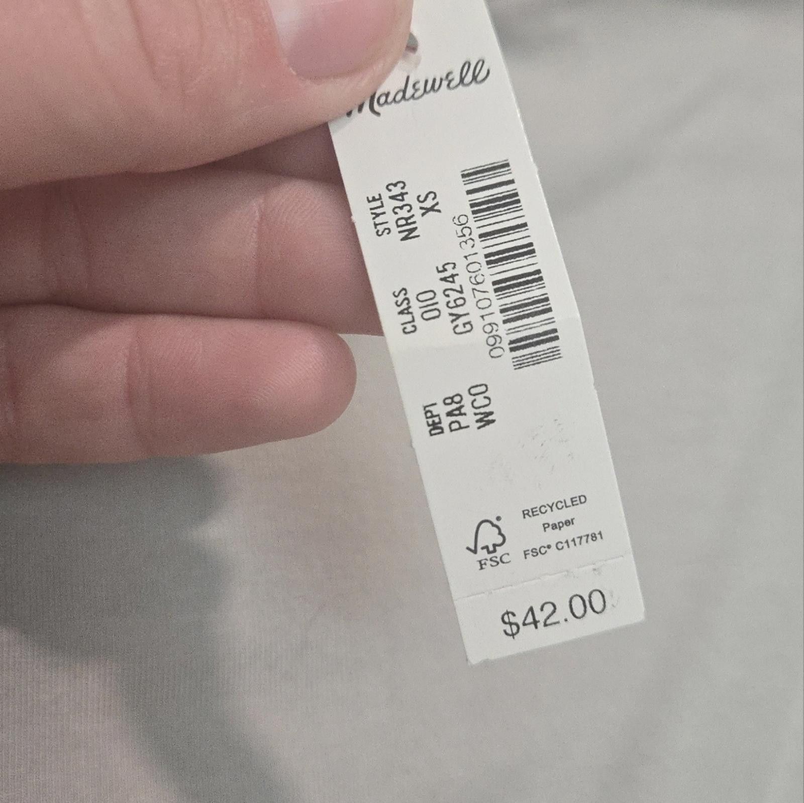 Madewell Madewell Scoopneck Cap-Sleeve Tee Size XS / US 0-2 / IT 36-38 - 3 Thumbnail