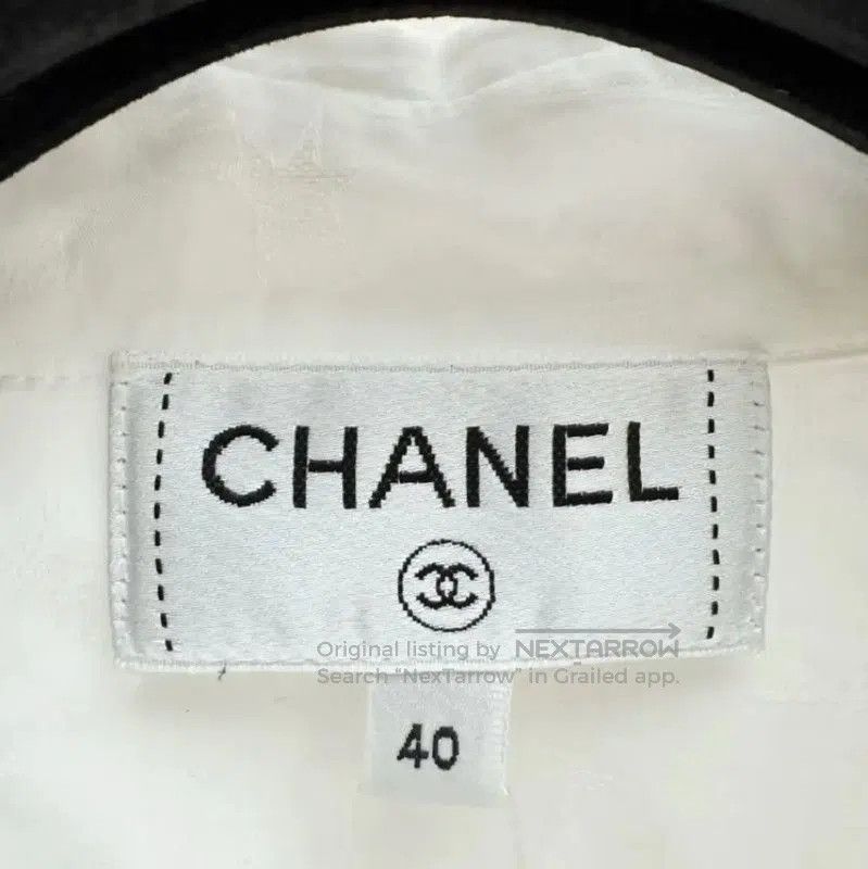 Chanel Chanel White Cotton Long Sleeve Shirt . Size US S / EU 44-46 / 1 - 2 Thumbnail