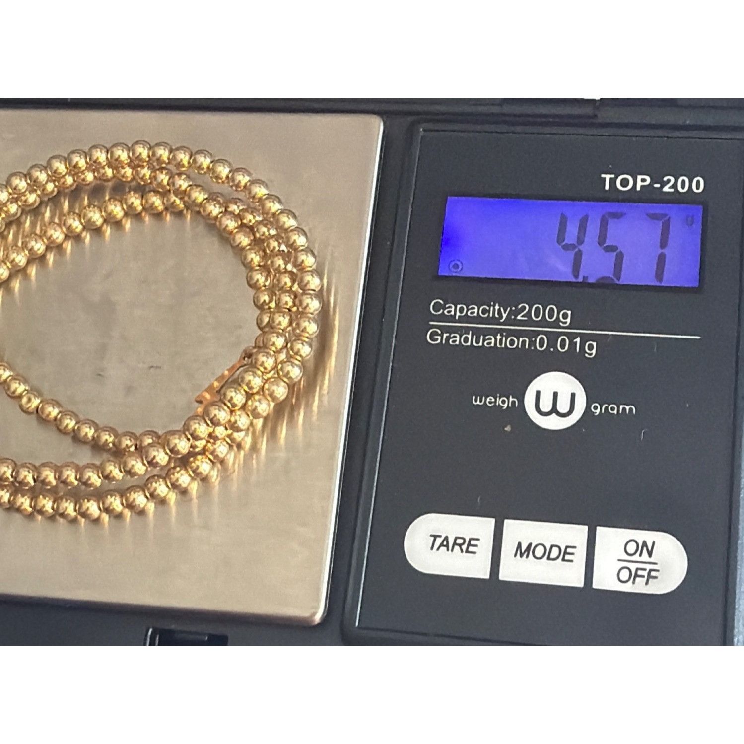 Other 14K Gold Filled Beaded Necklace Lightning Bolt Charm Collar Size ONE SIZE - 6 Thumbnail