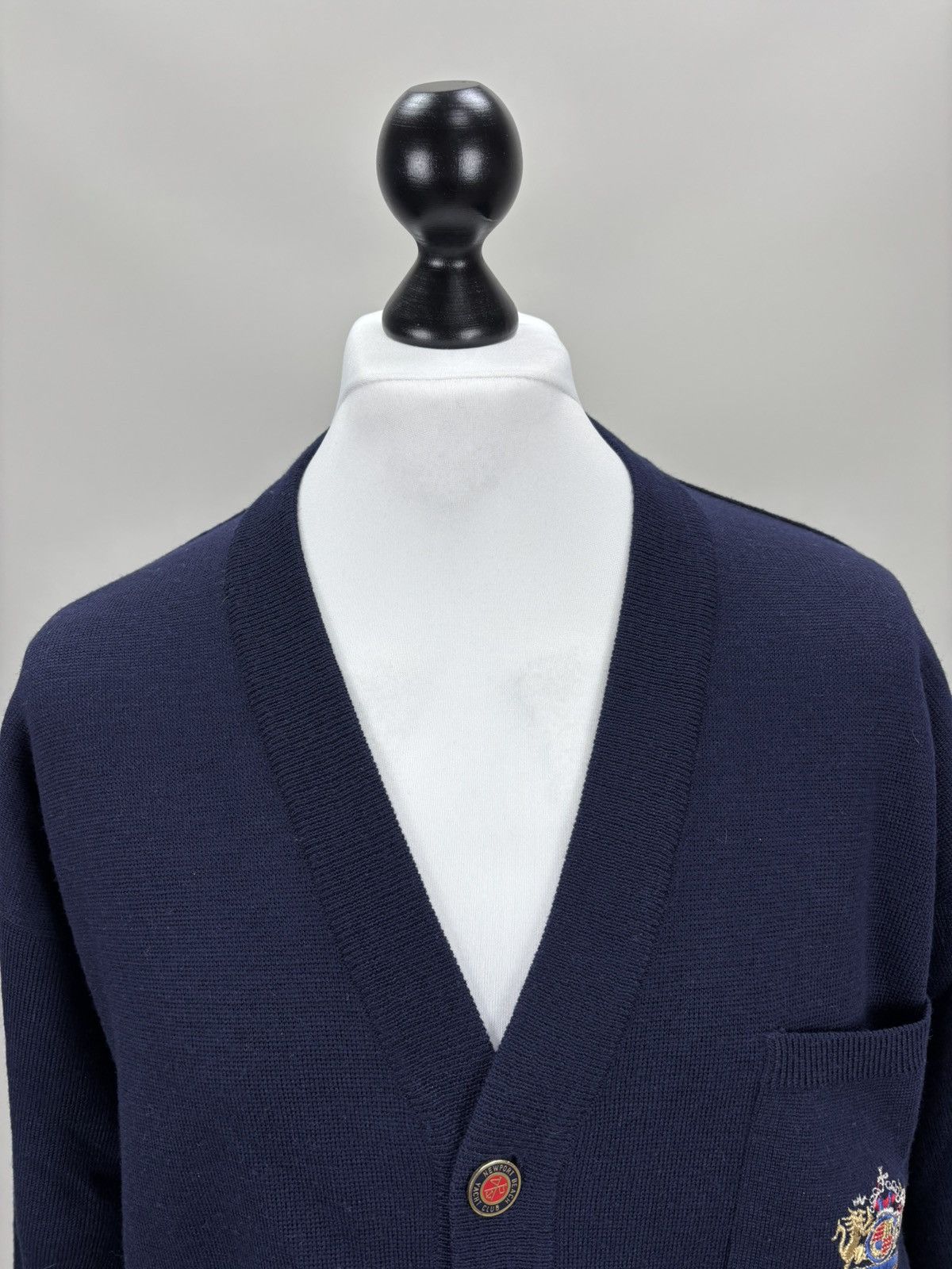Dalmine Mens cardigan Dalmine Size L/52 Color Blue Size US L / EU 52-54 / 3 - 3 Thumbnail