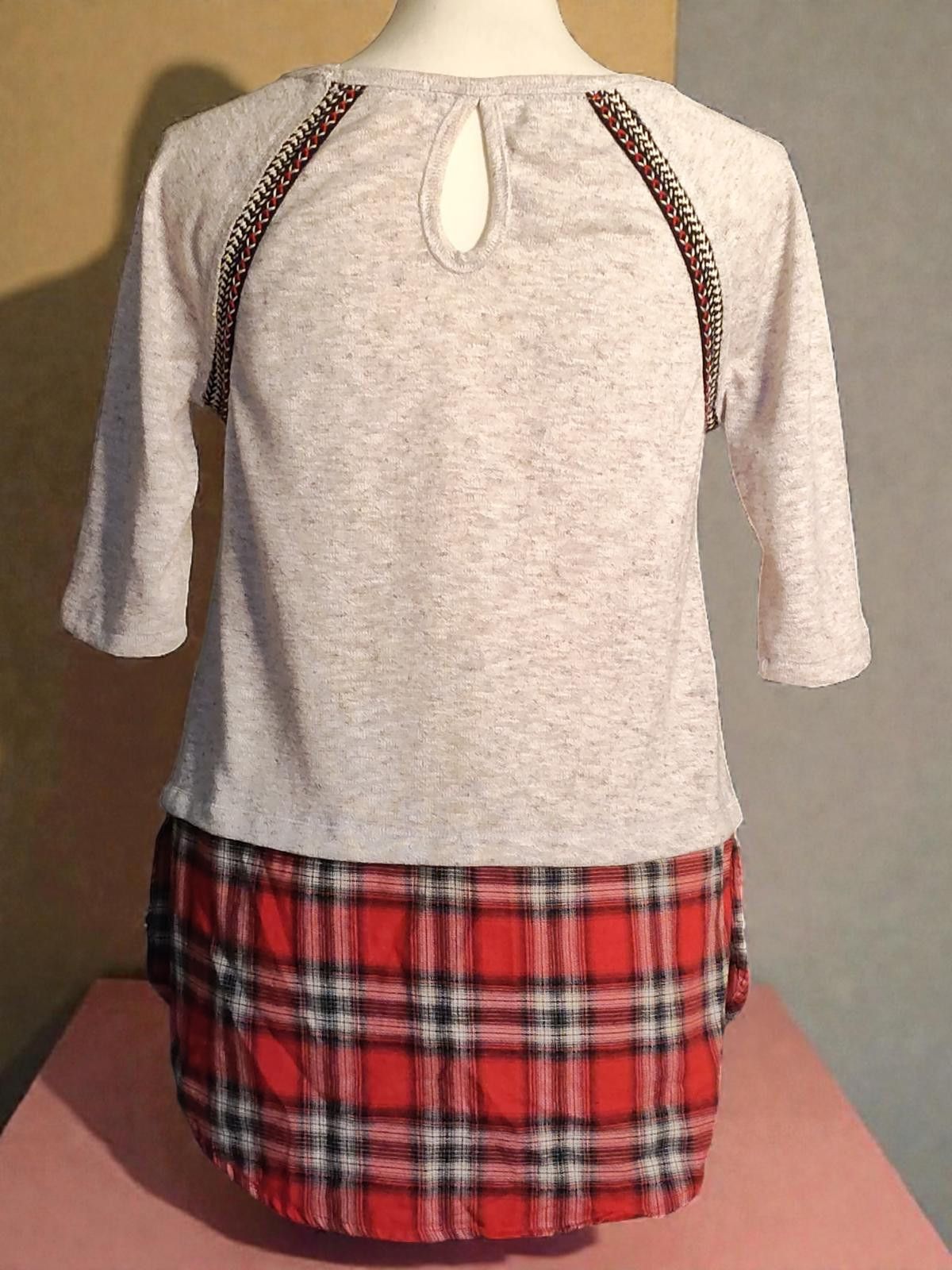 Other altar'd state Effortless Layers Blouse w/Plaid Detail Size L Size M / US 6-8 / IT 42-44 - 6 Thumbnail