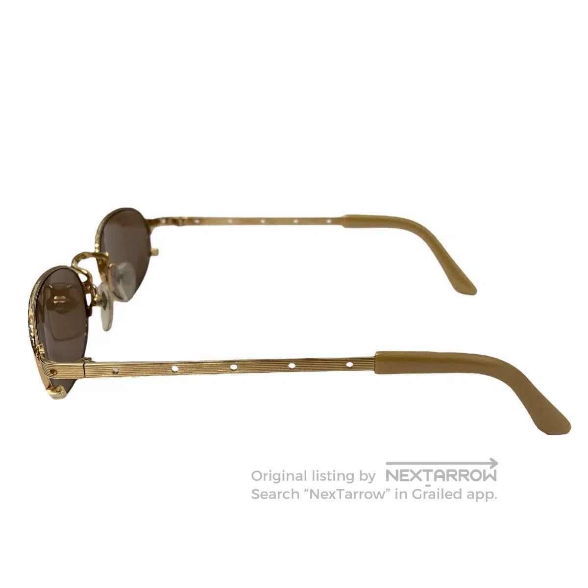 Jean Paul Gaultier jean paul gaultier gold circle sunglasses. Size ONE SIZE - 8 Thumbnail
